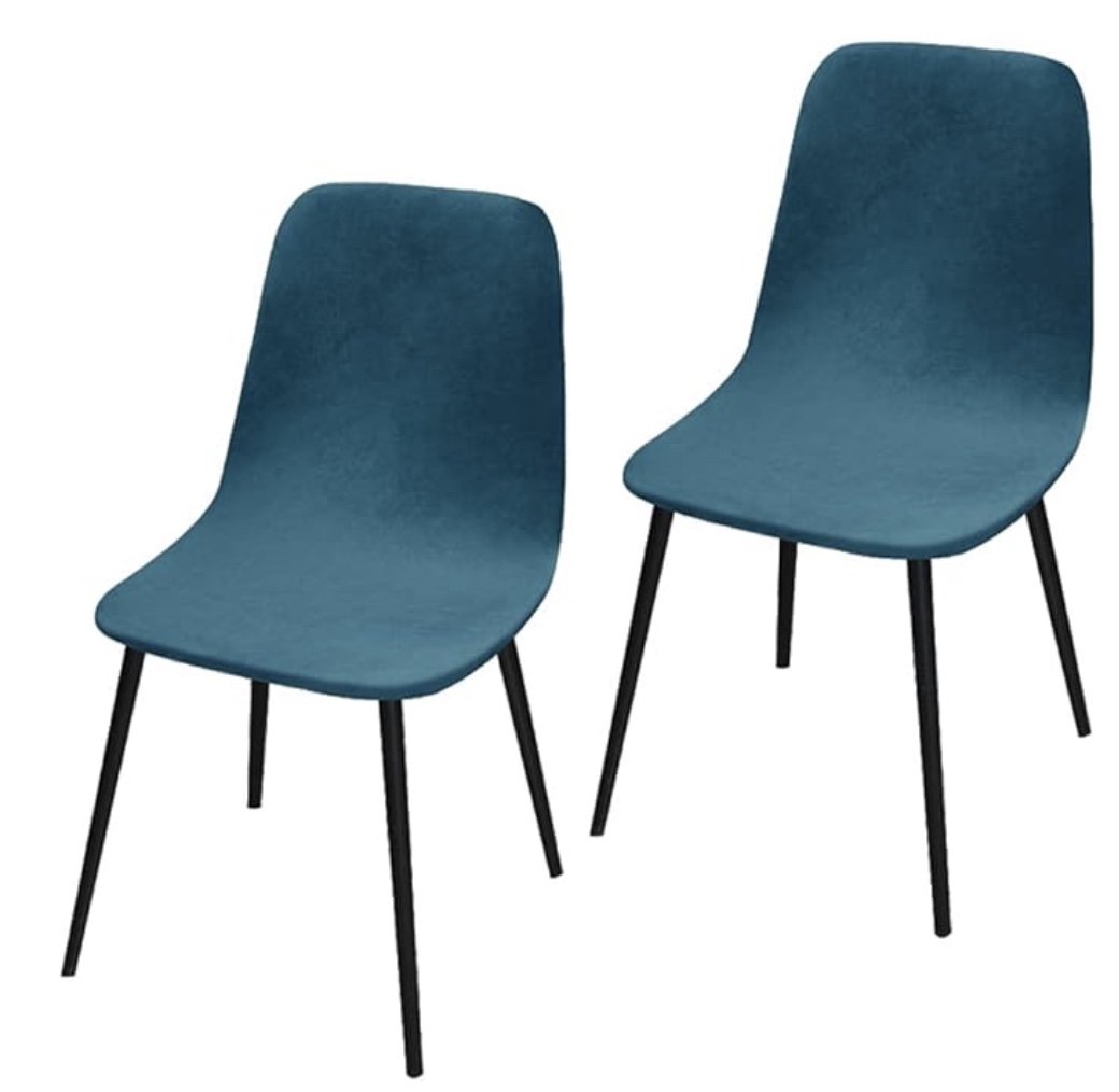 Teal Stretchy Chair Covers (Armless)