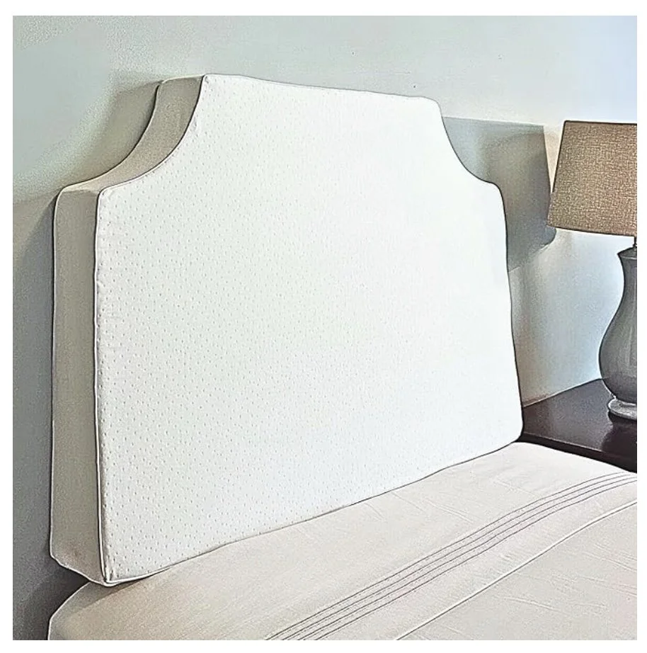 Portable white headboard 