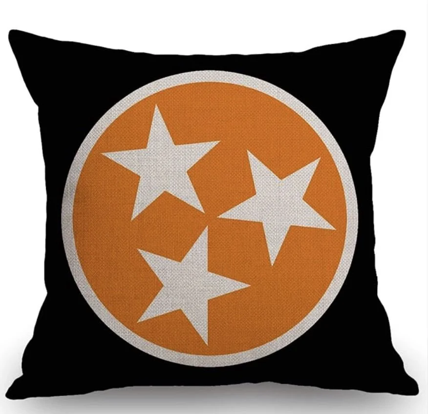 Tennessee Tri-Star Throw Pillow