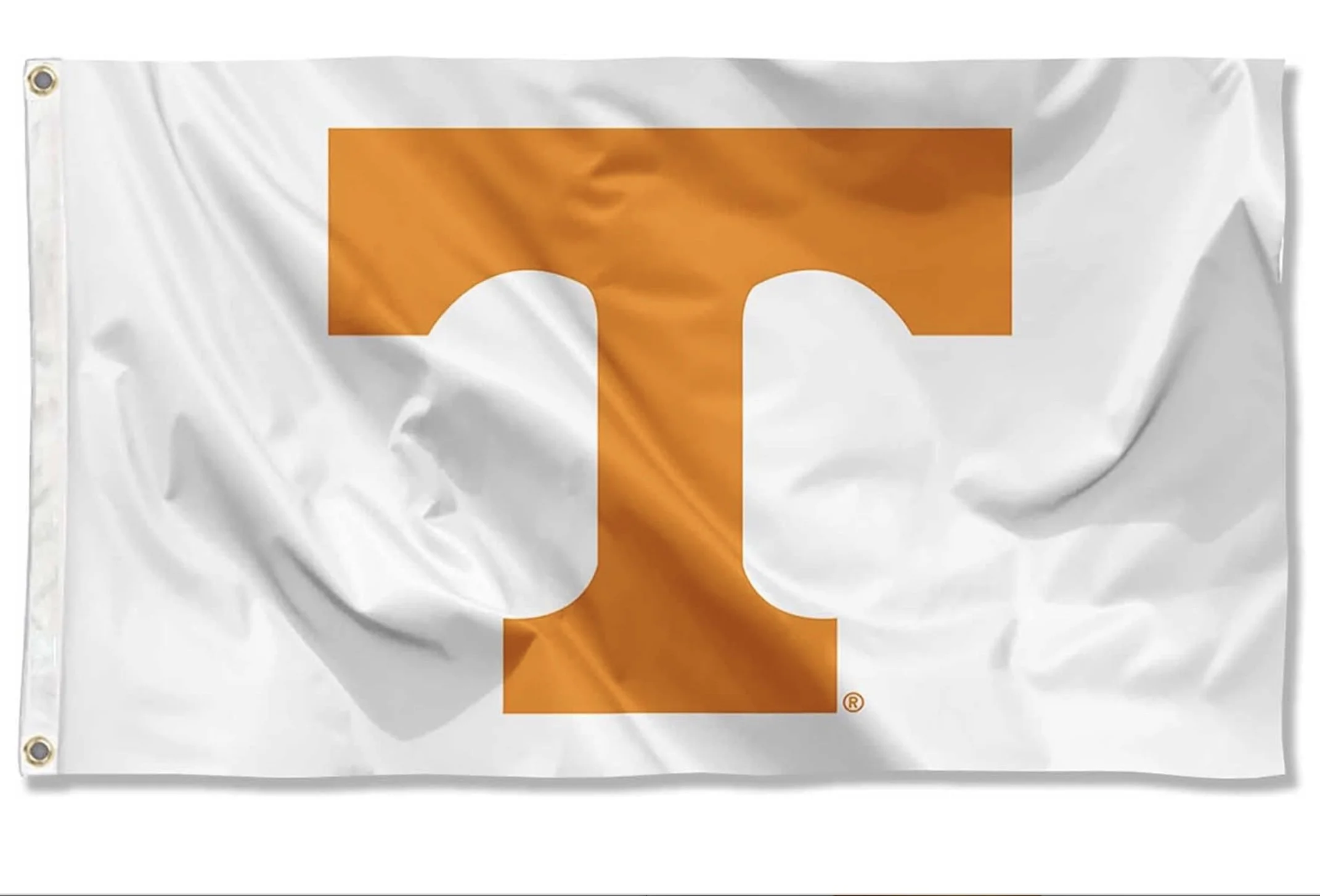 White Tennessee Vols Power T Flag