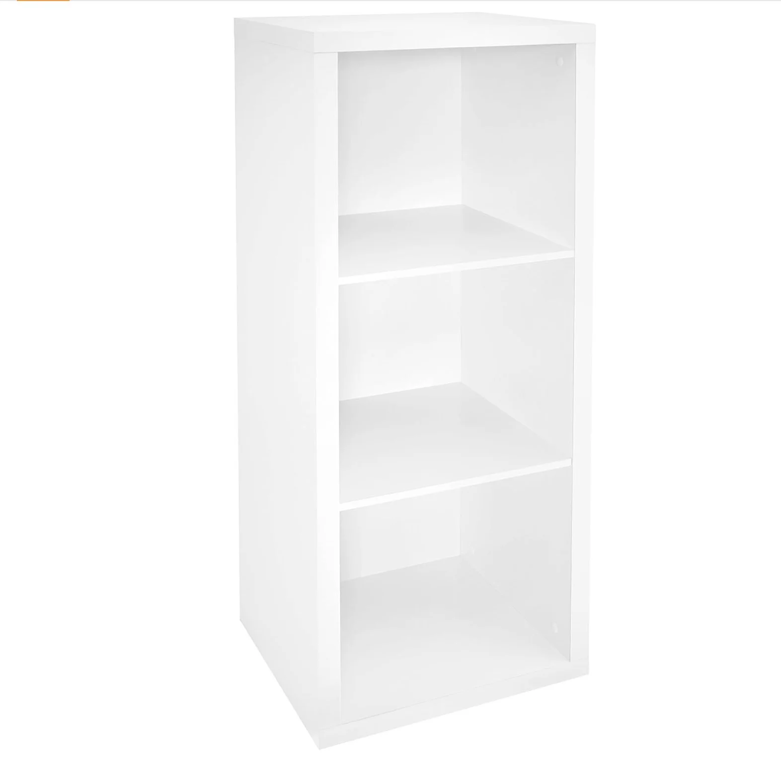 ClosetMaid 1107 Decorative 3-Cube Storage Organizer, White (16.02"W x 43.98"H x 13.58"D)