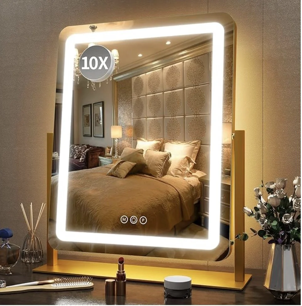 Desktop dorm vanity mirror