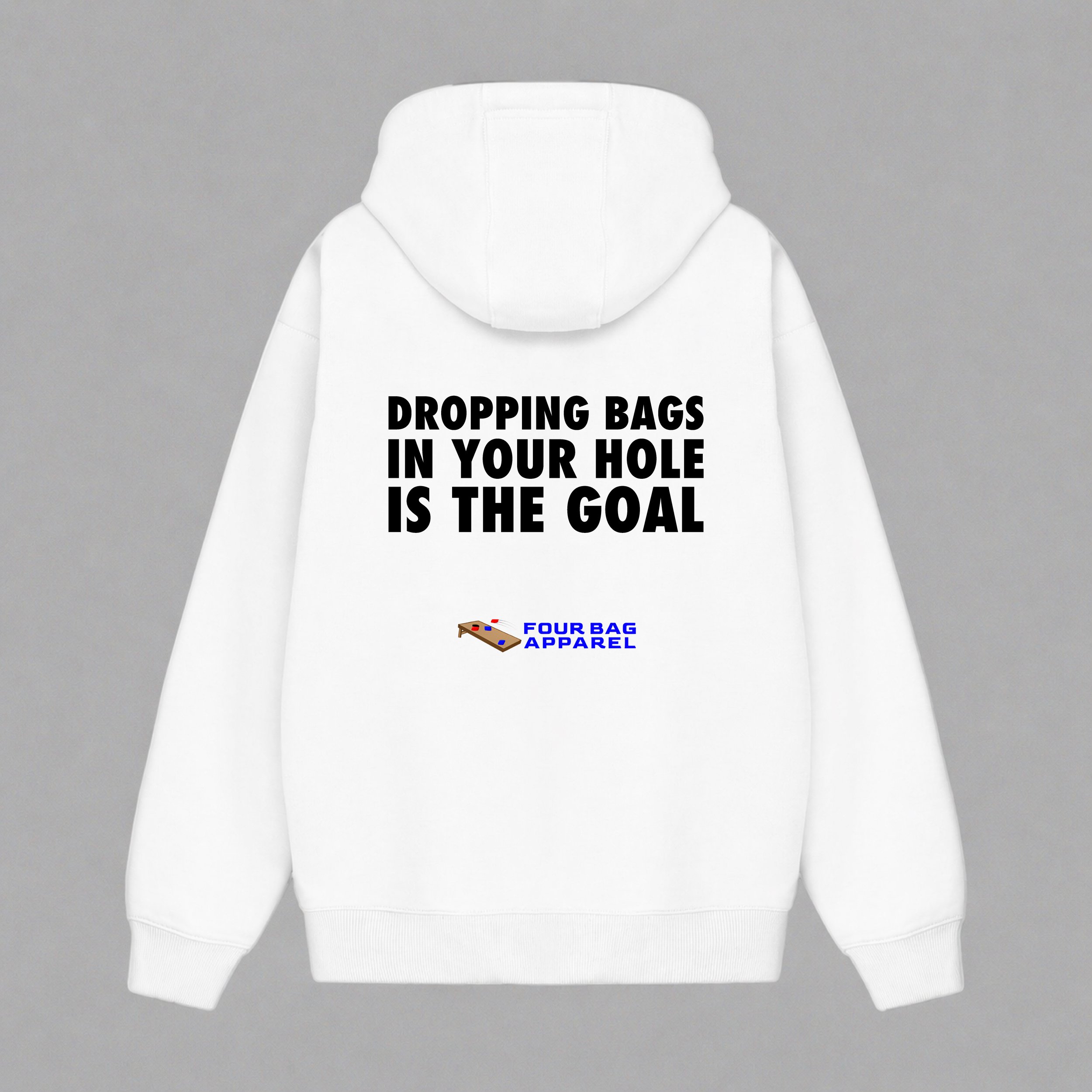 Dropping bags in your hole white hoodie.jpg