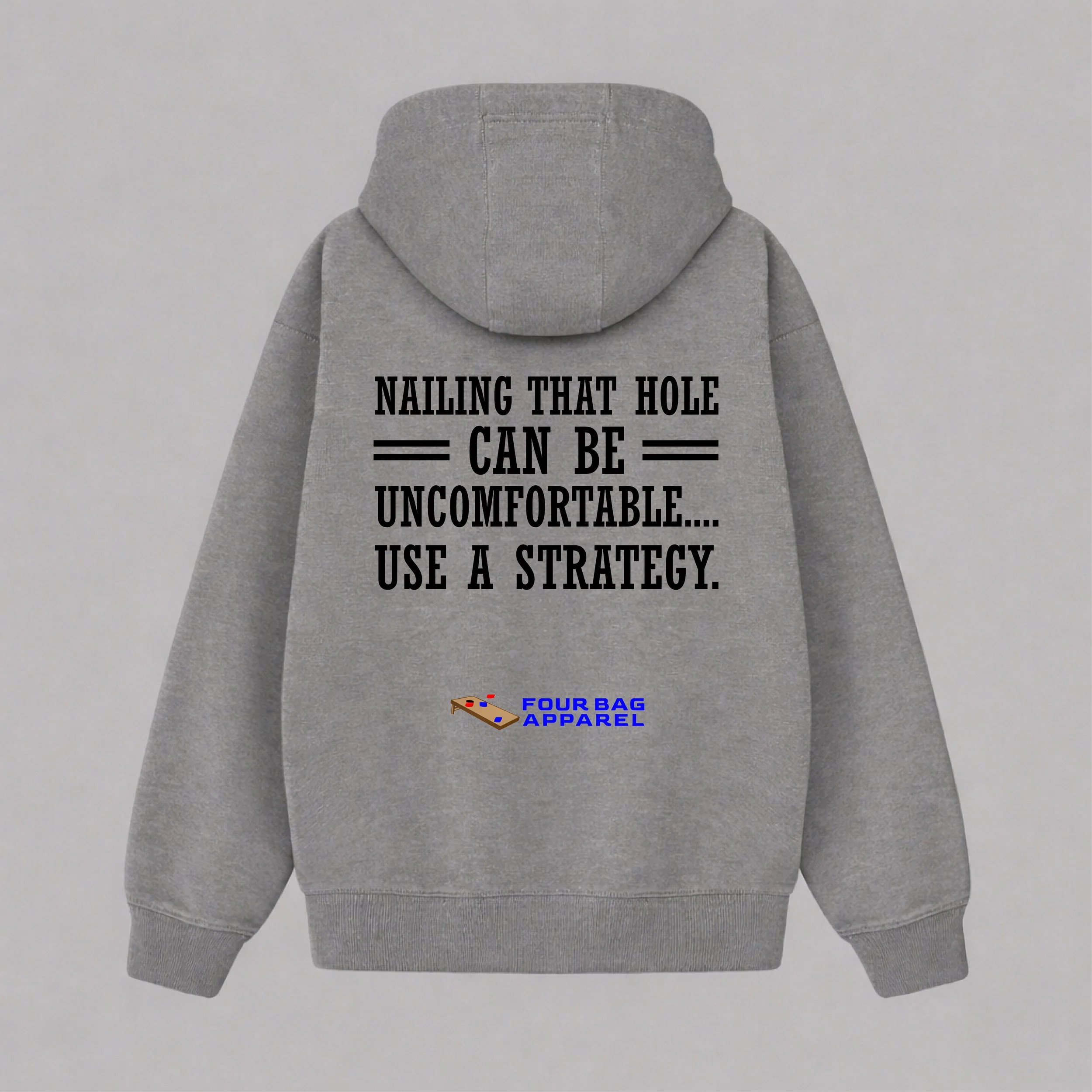 Nailing that hole can be uncomfortable gray hoodie.jpg