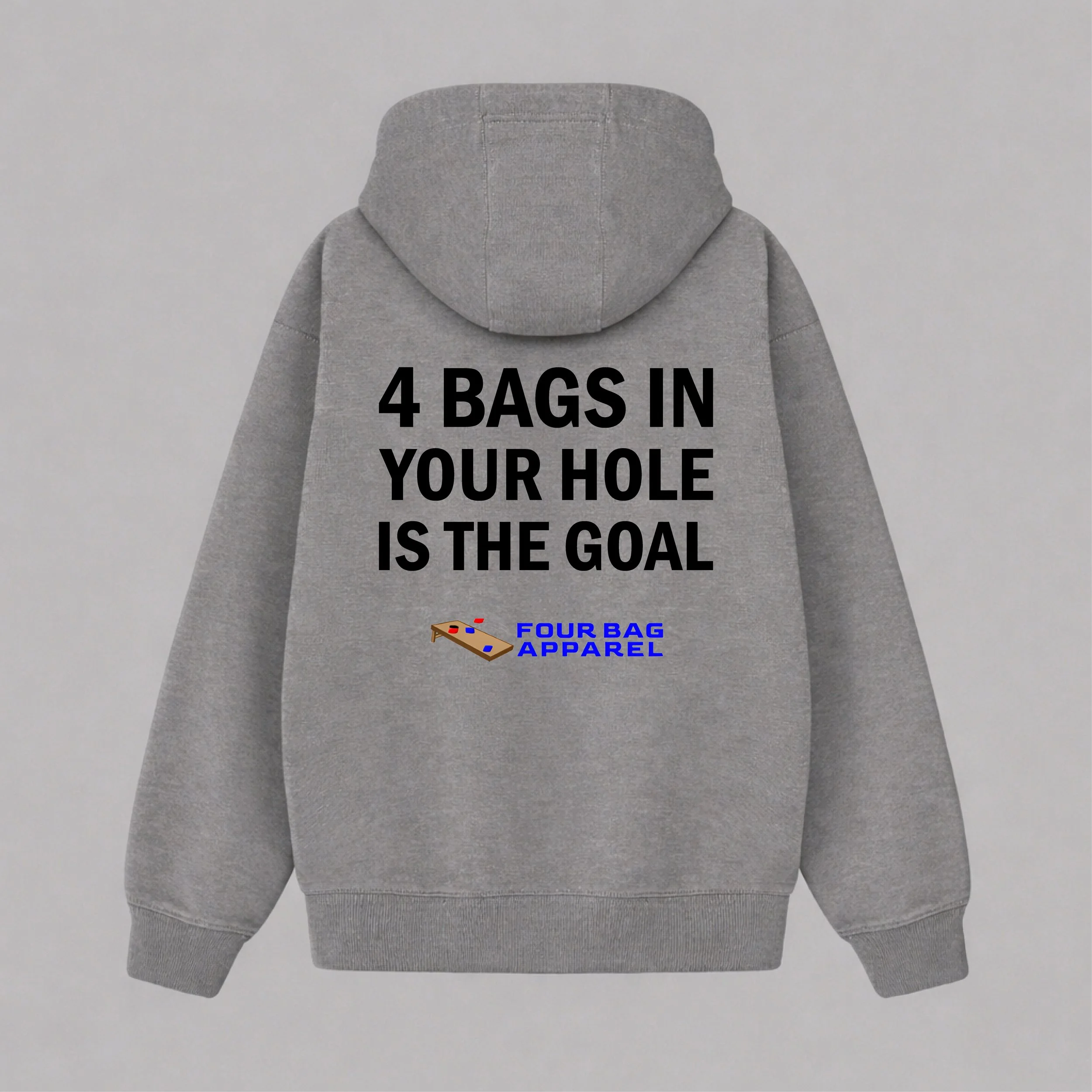 4 bags in your hole gray hoodie.jpg
