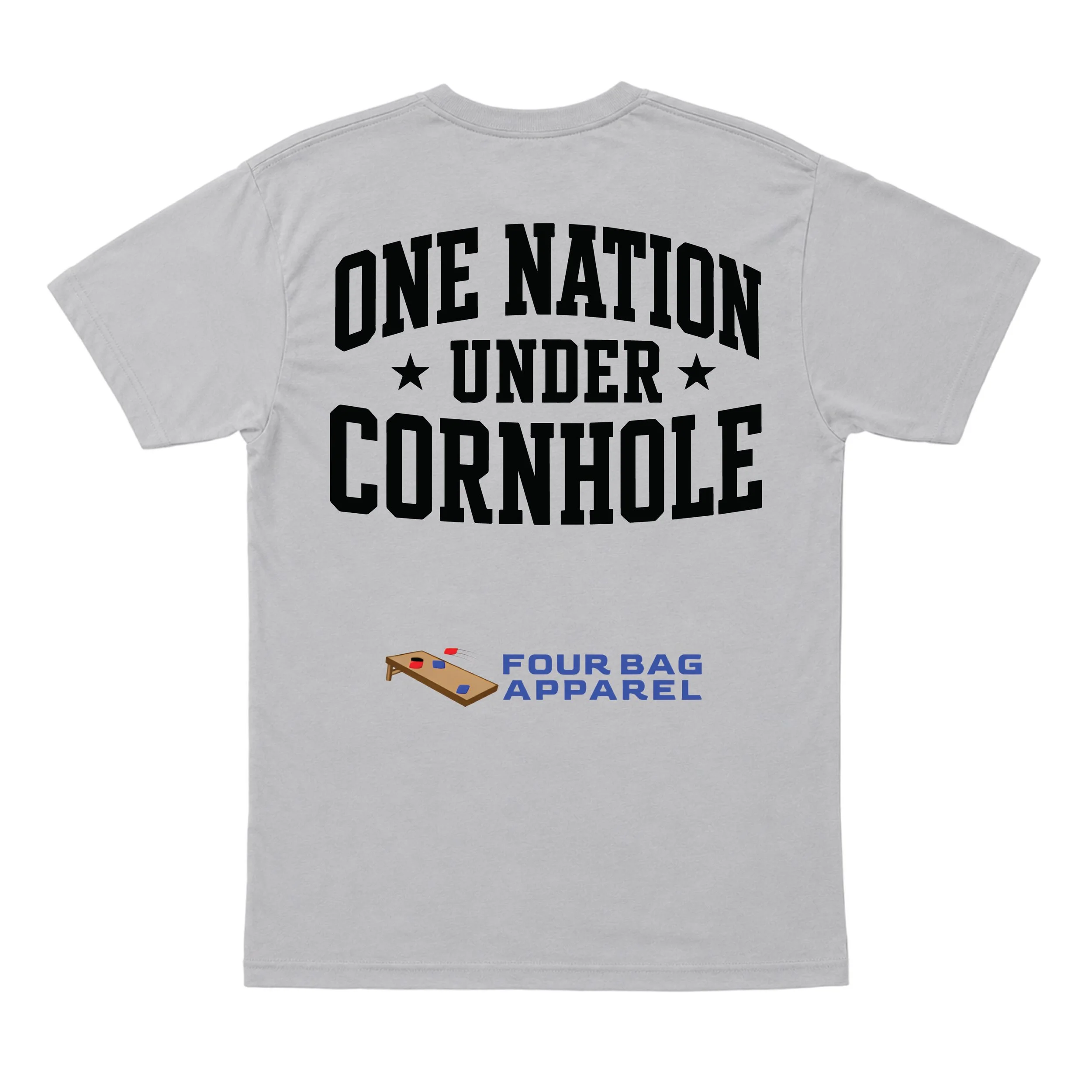 One Nation under cornhole shirt-gray.jpg