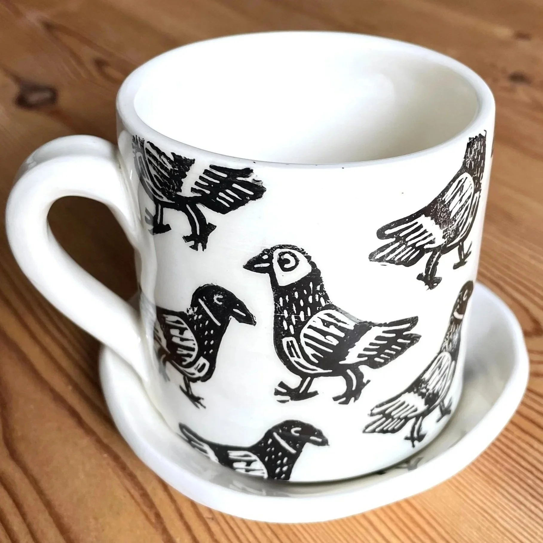 Flock Mug Black & White
