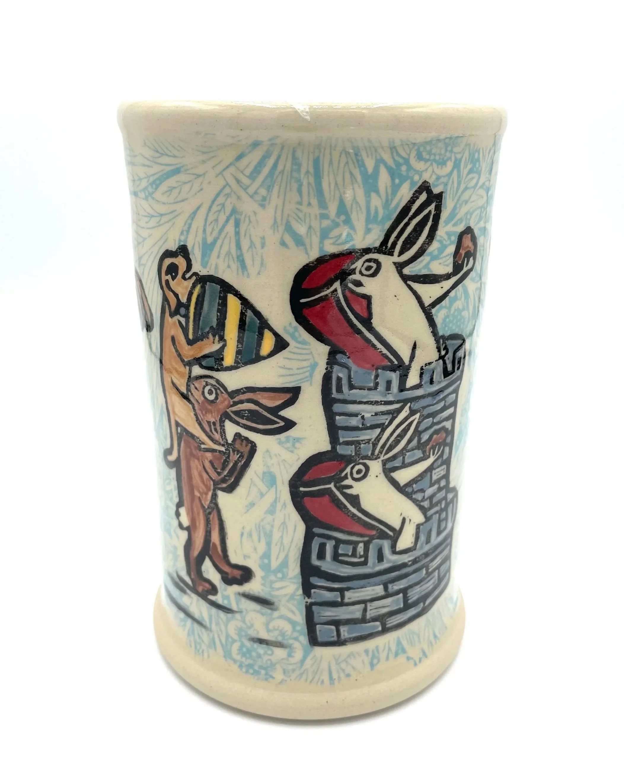Battle Bunnies Vase