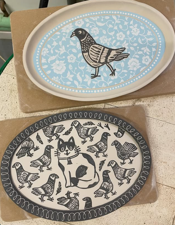Greenware Plates 