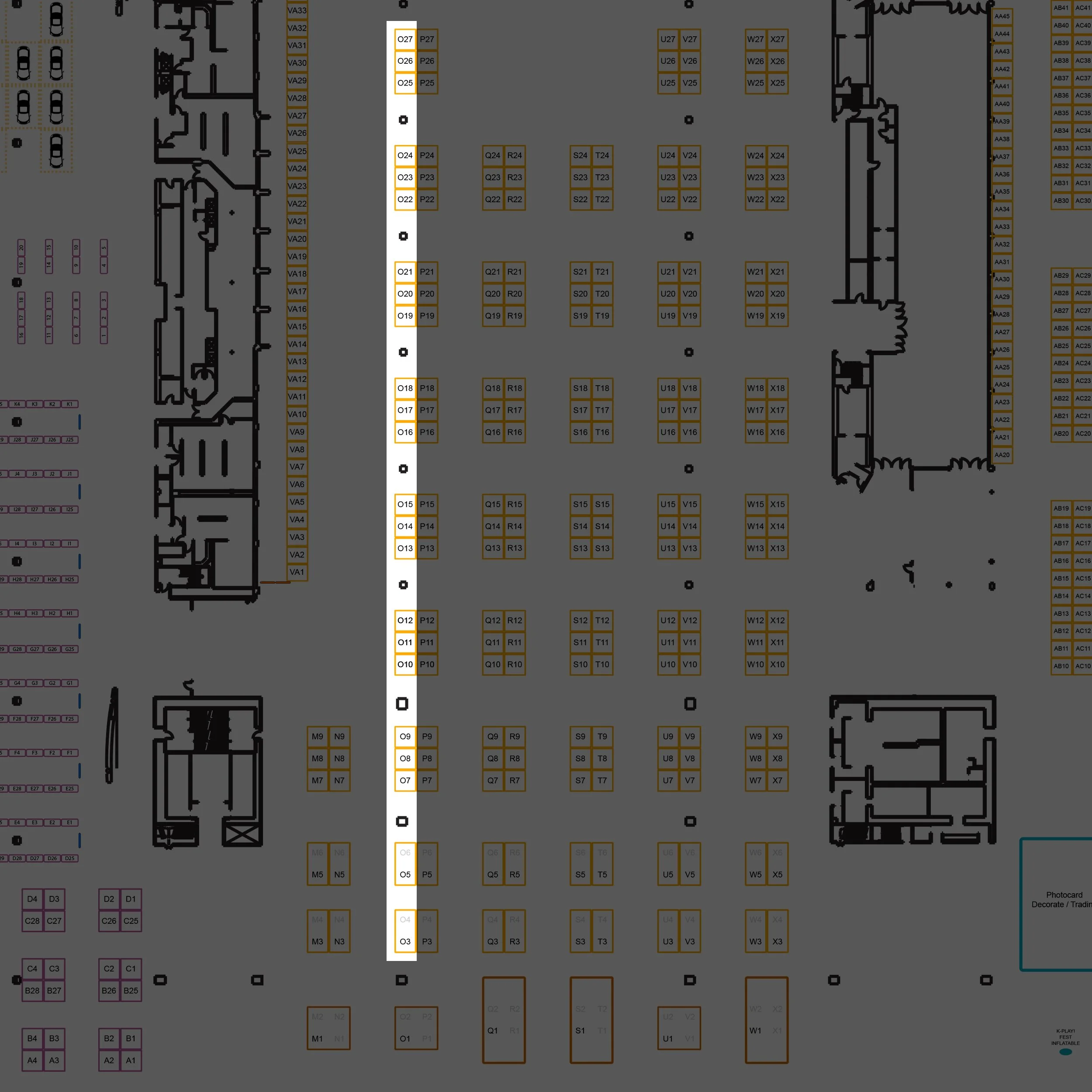 ORANGE COUNTY Vendor Hall - Row O