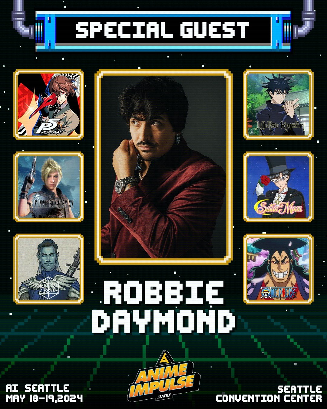 🎭 UPDATED GUEST ANNOUNCEMENT 🌹

Guess who got a Critical Role and is staying for more fun? @robbiedangerous is now joining us for both days of #ANIMEImpulseSeattle2024! Might have to prepare a second stack of pancakes to celebrate! 🤔🥞 😤🫵

Get y