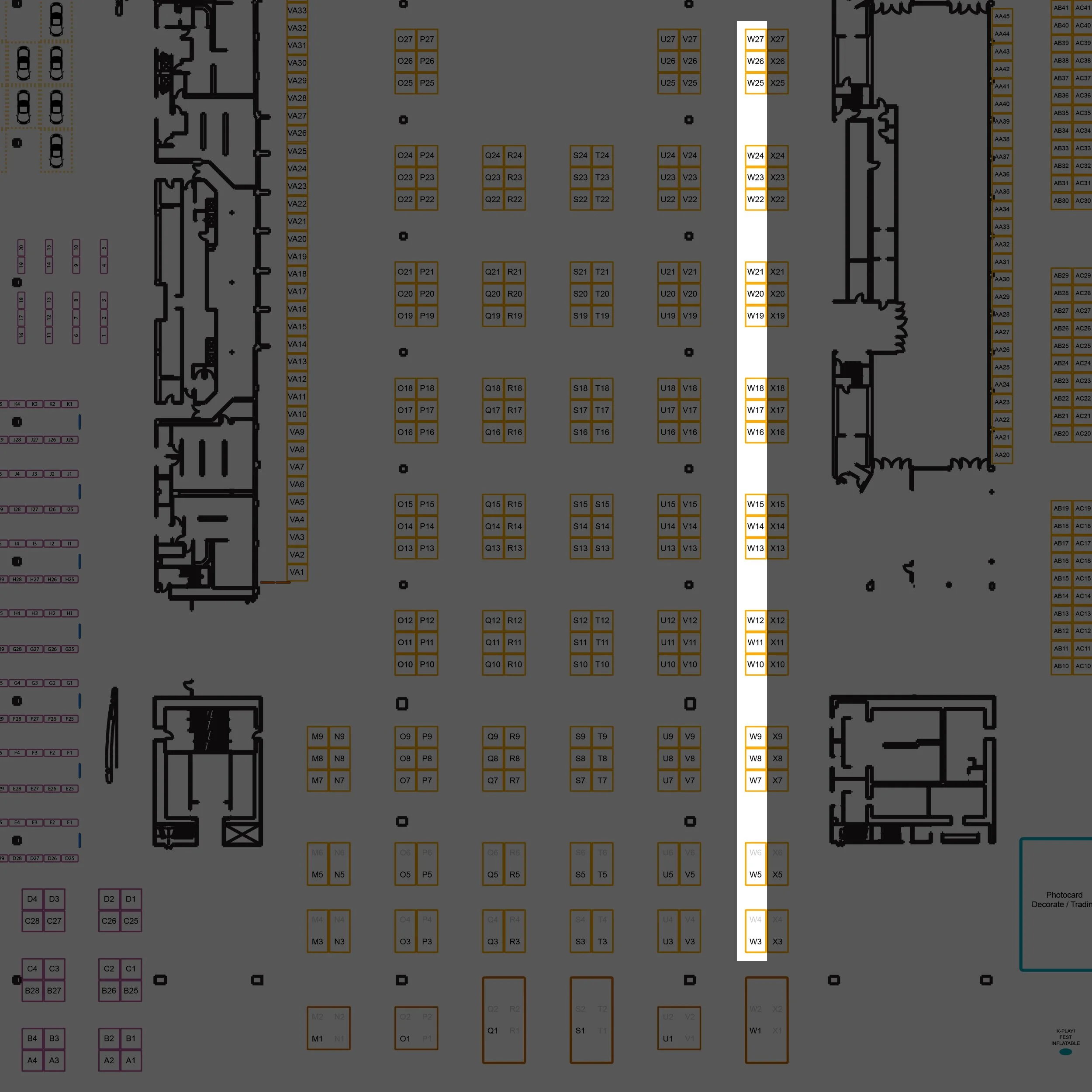 ORANGE COUNTY Vendor Hall - Row W
