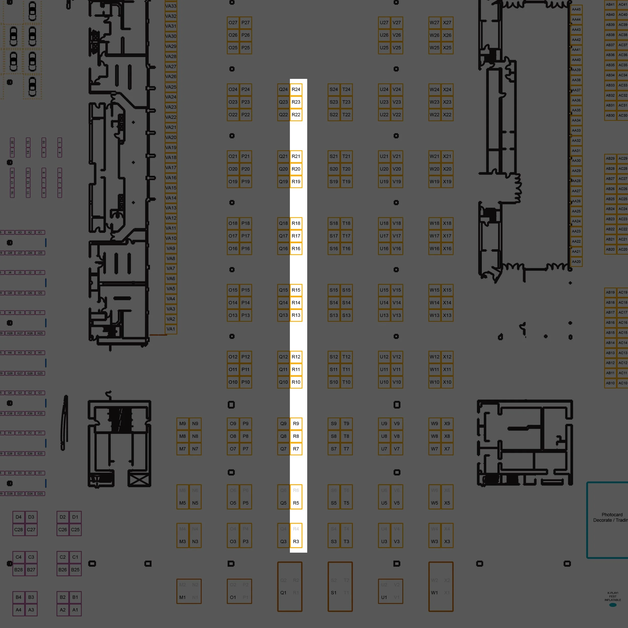 ORANGE COUNTY Vendor Hall - Row R