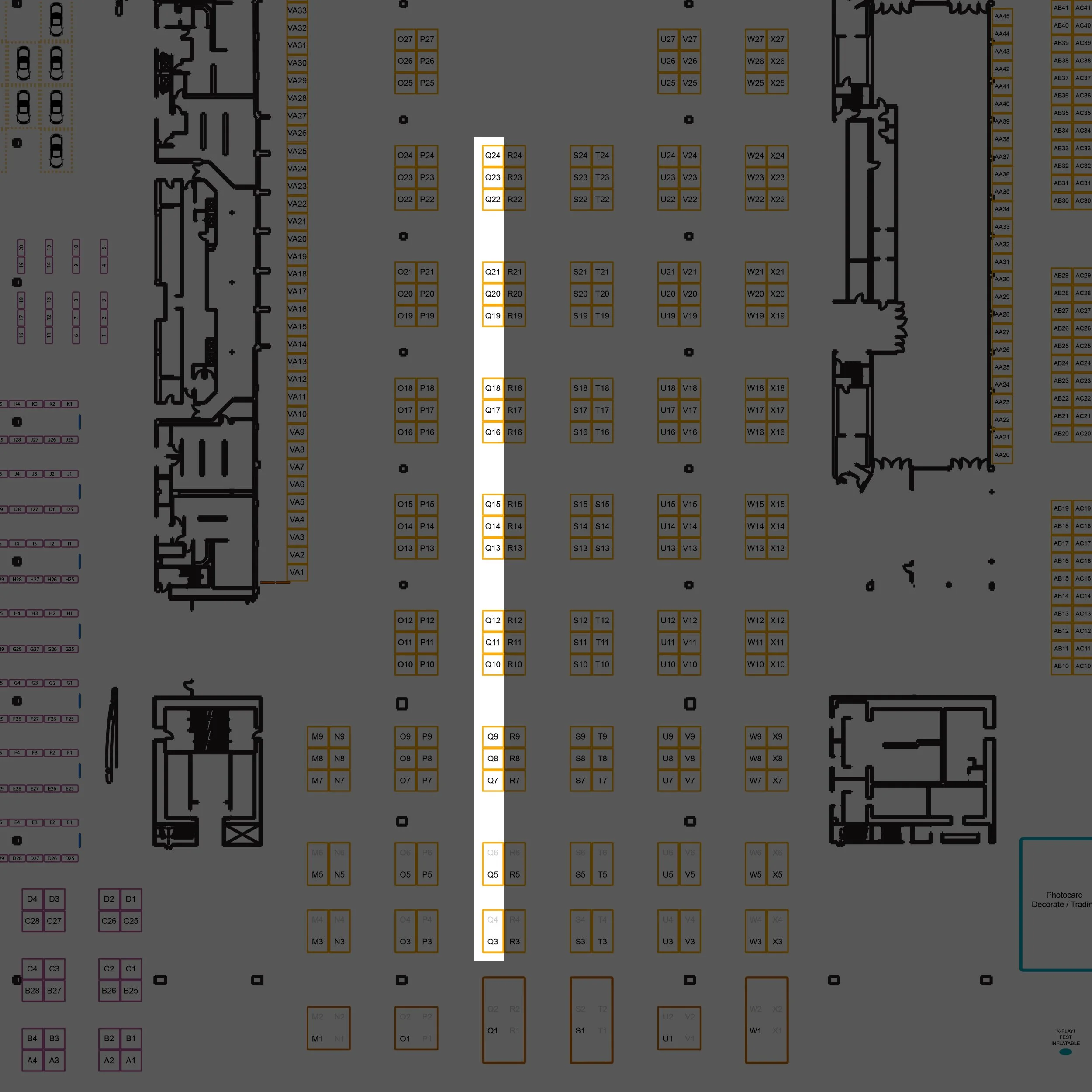 ORANGE COUNTY Vendor Hall - Row Q