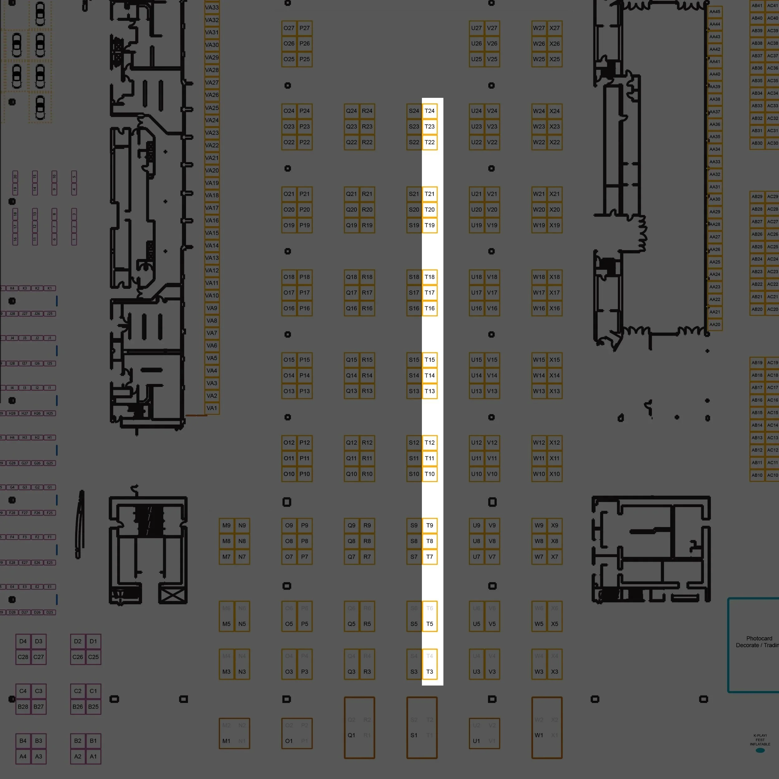 ORANGE COUNTY Vendor Hall - Row T