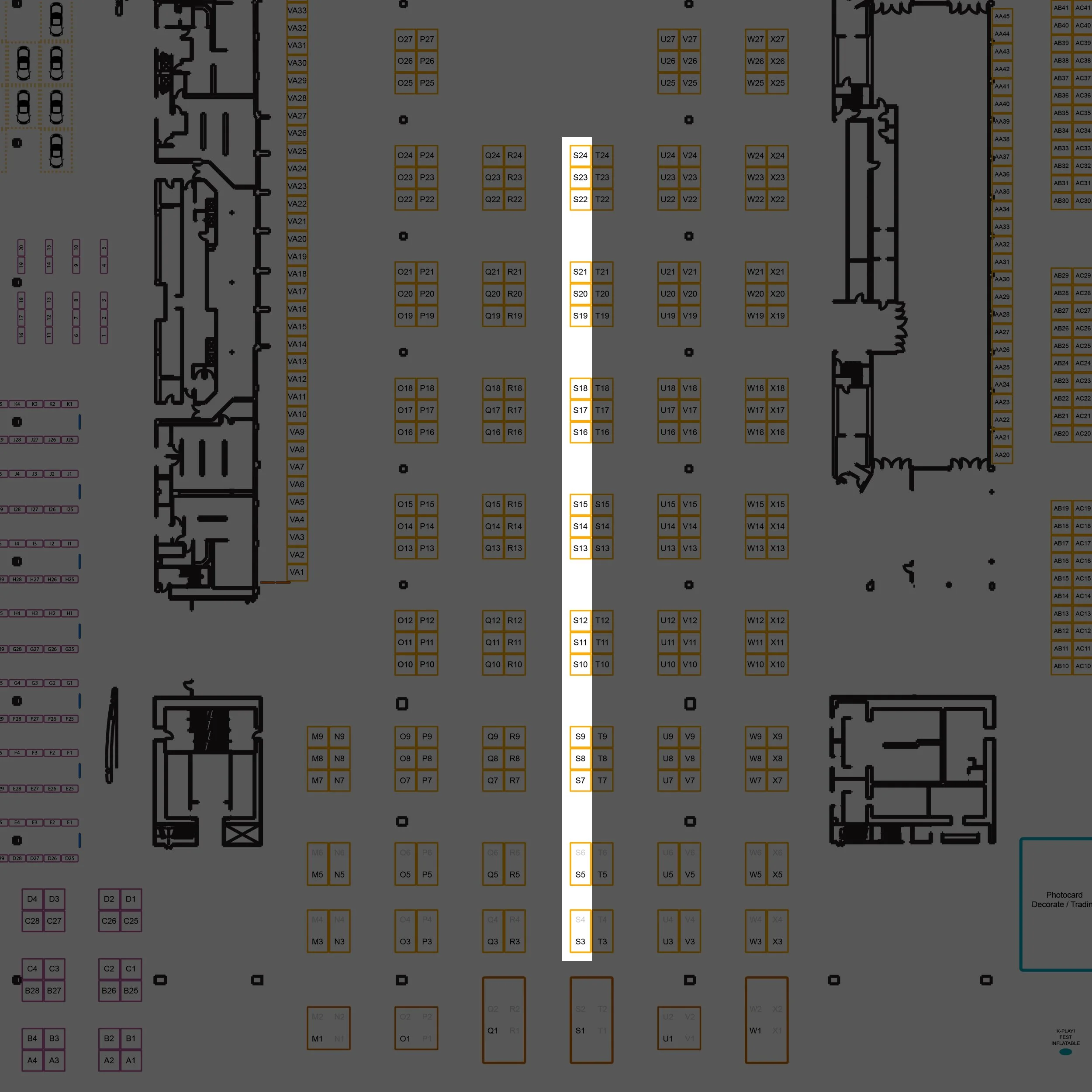 ORANGE COUNTY Vendor Hall - Row S