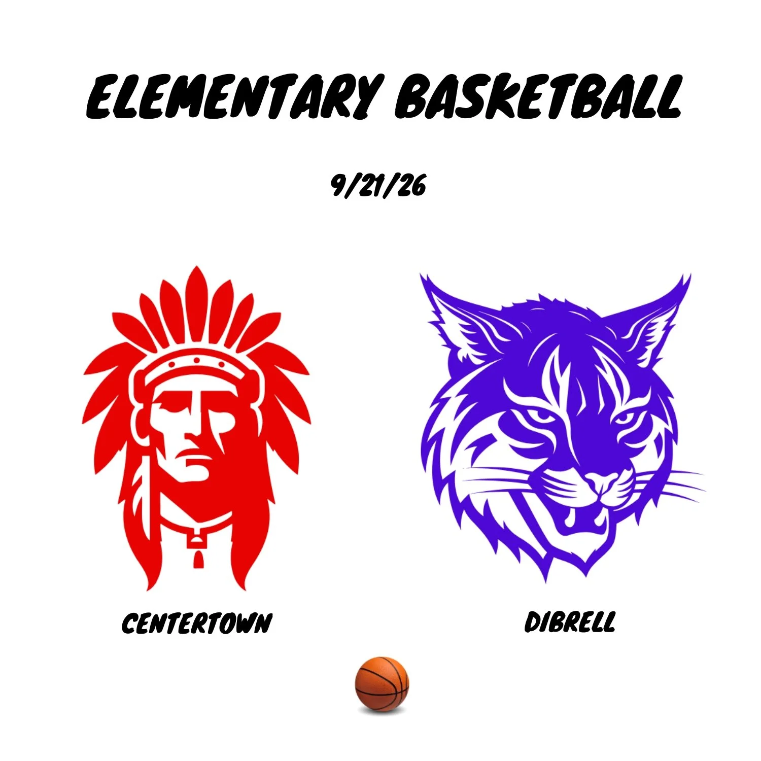 Centertown at Dibrell Elementary Basketball (Sept 21)