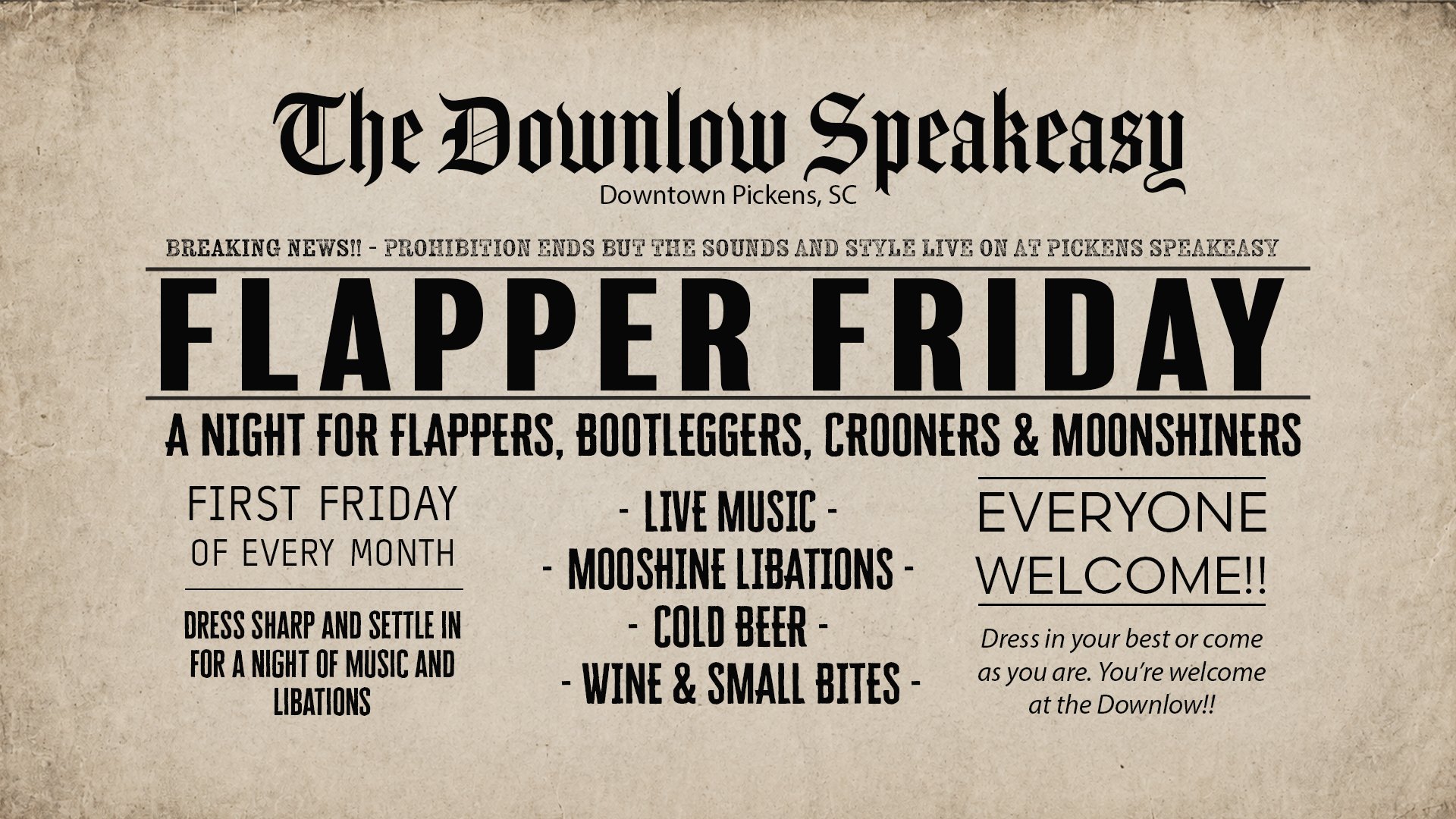 Flapper Friday at The Downlow... 