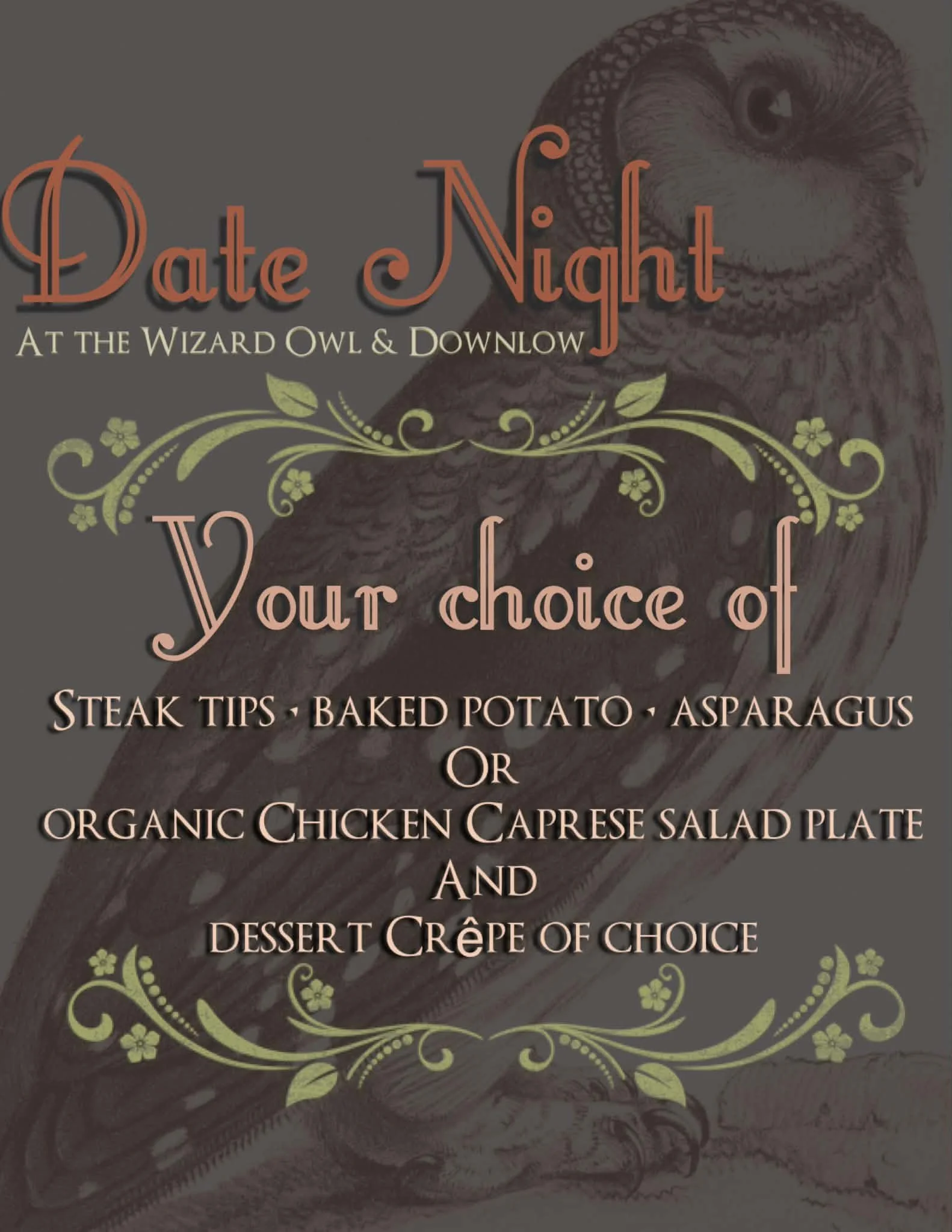 Downtown Date Night in Pickens: The Wizard Owl + The Downlow