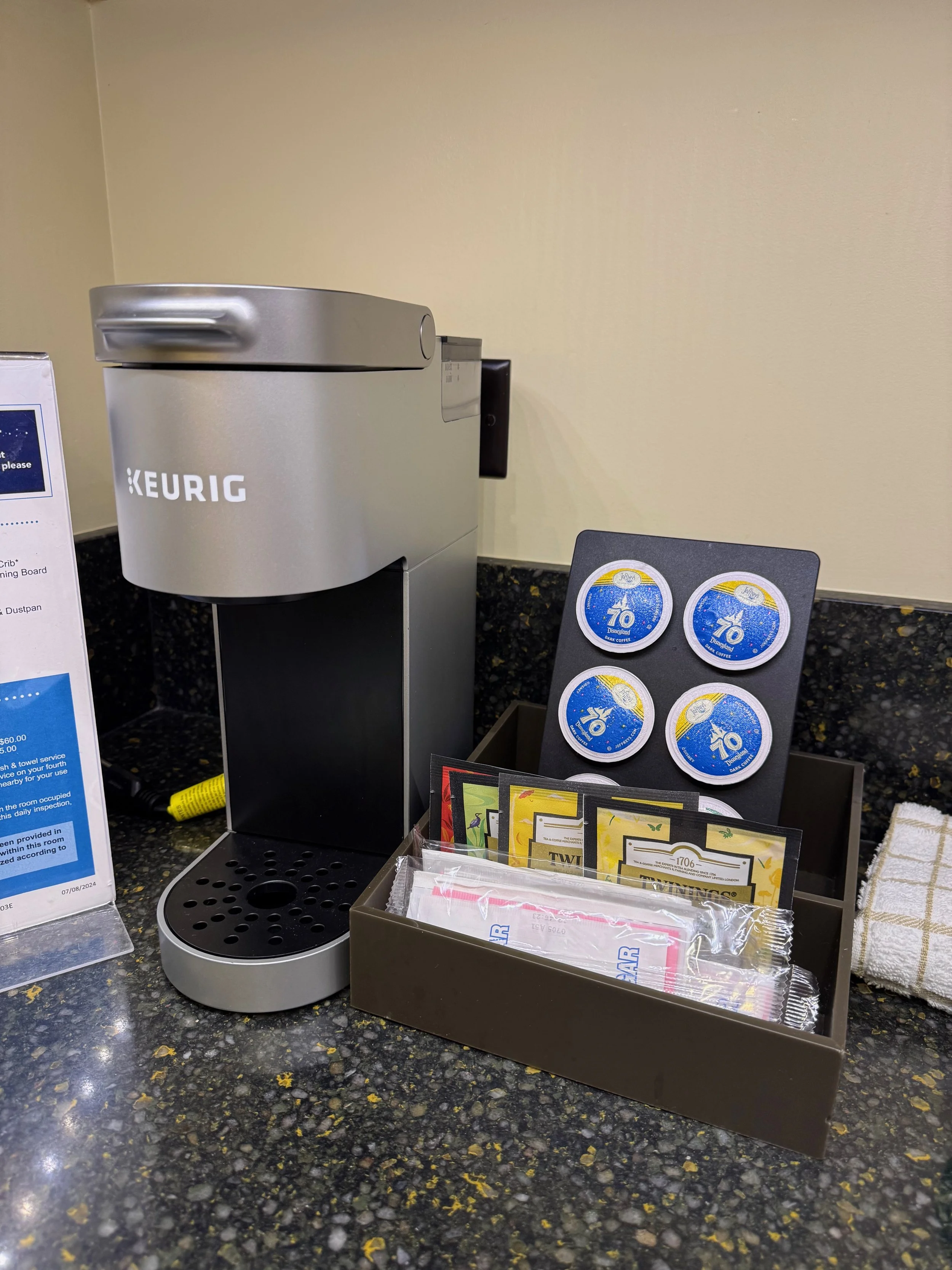  Keurig coffee nook in the Aulani deluxe studio 