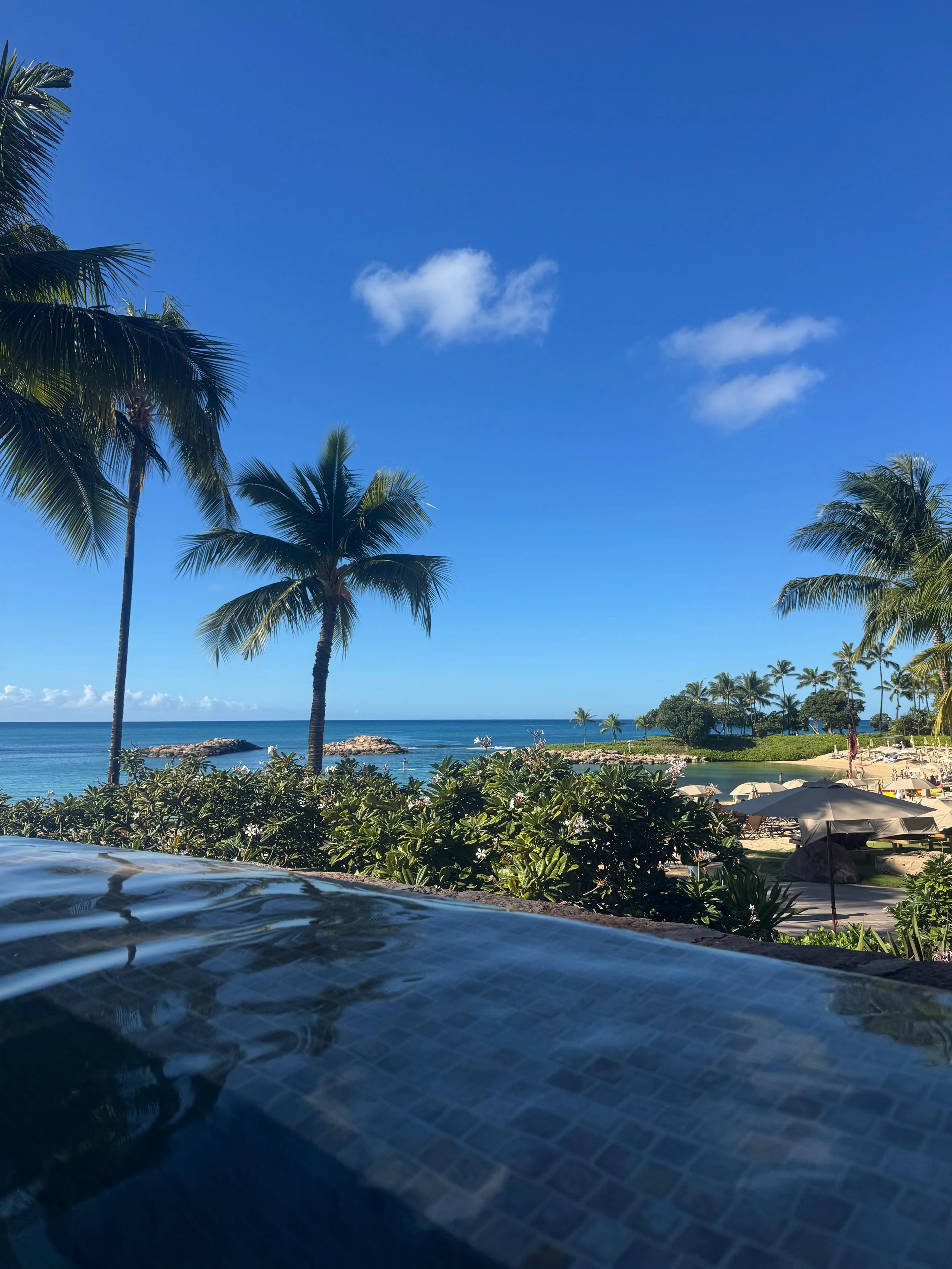  View from the pools in Aulani 