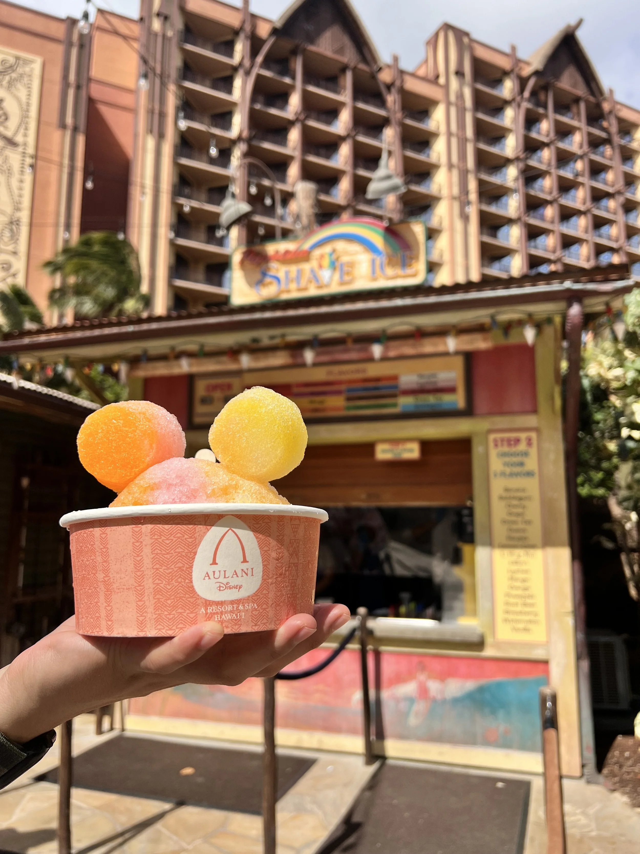  Mickey shaped shave ice 