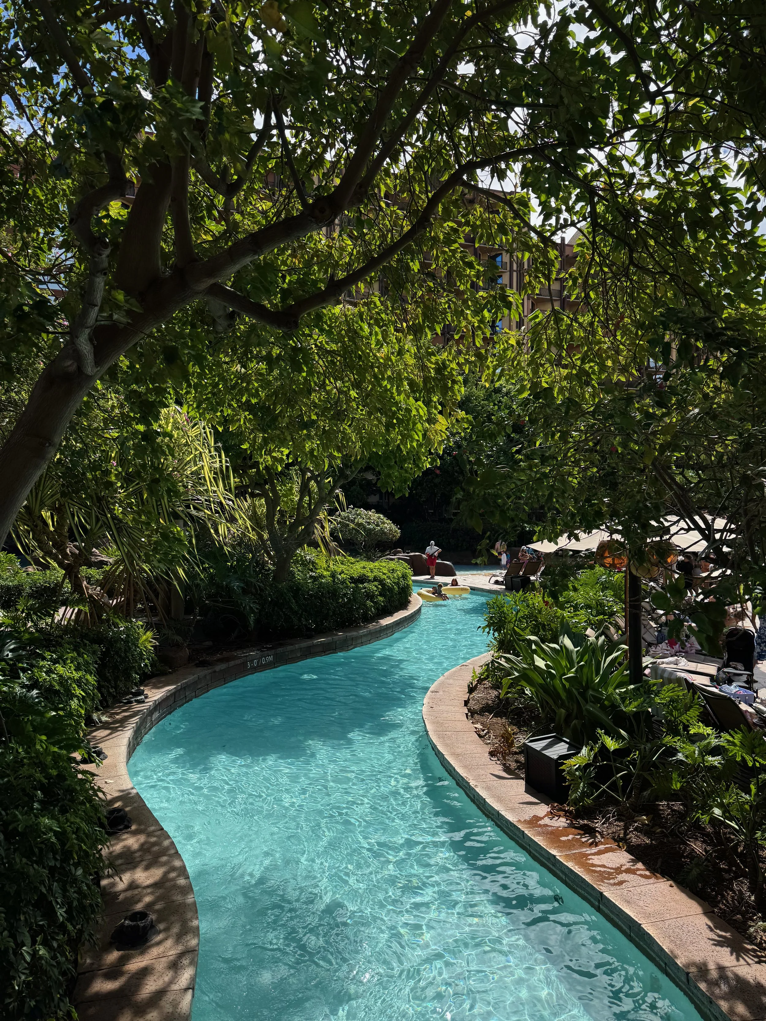  View of the lazy river at Aulani 