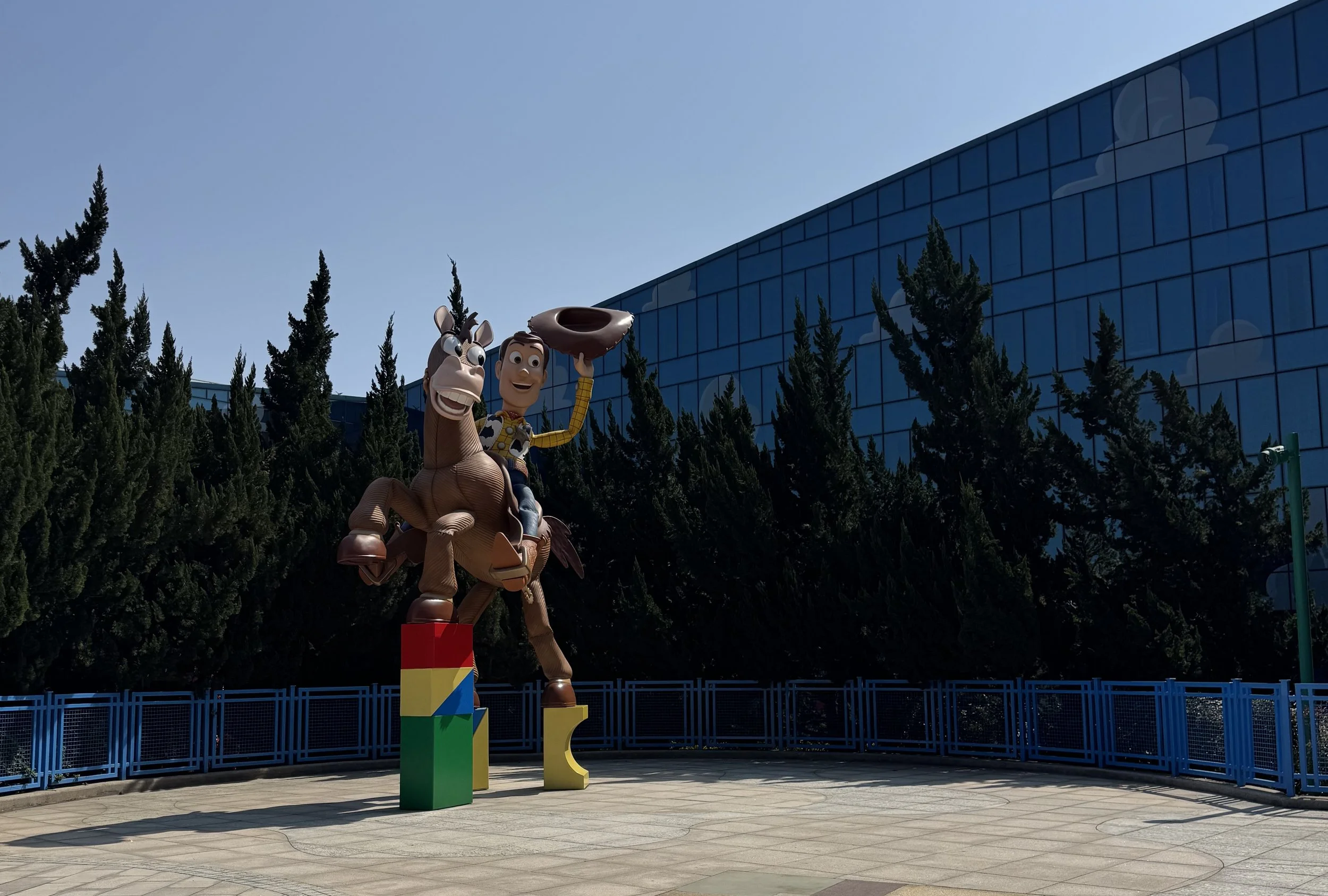 Woody Courtyard Woody and Bullseye statue