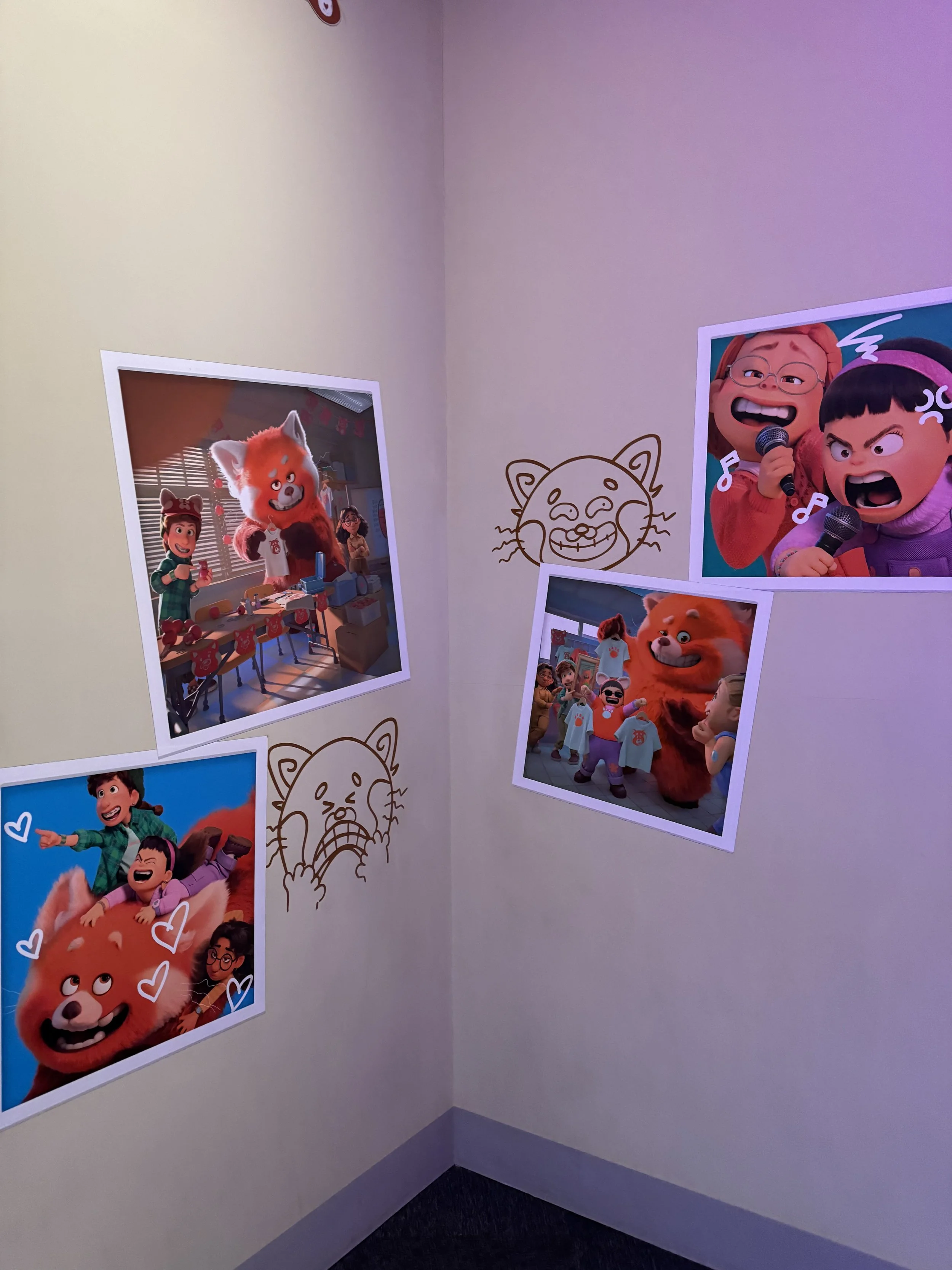  Turning red posters of movie stills 