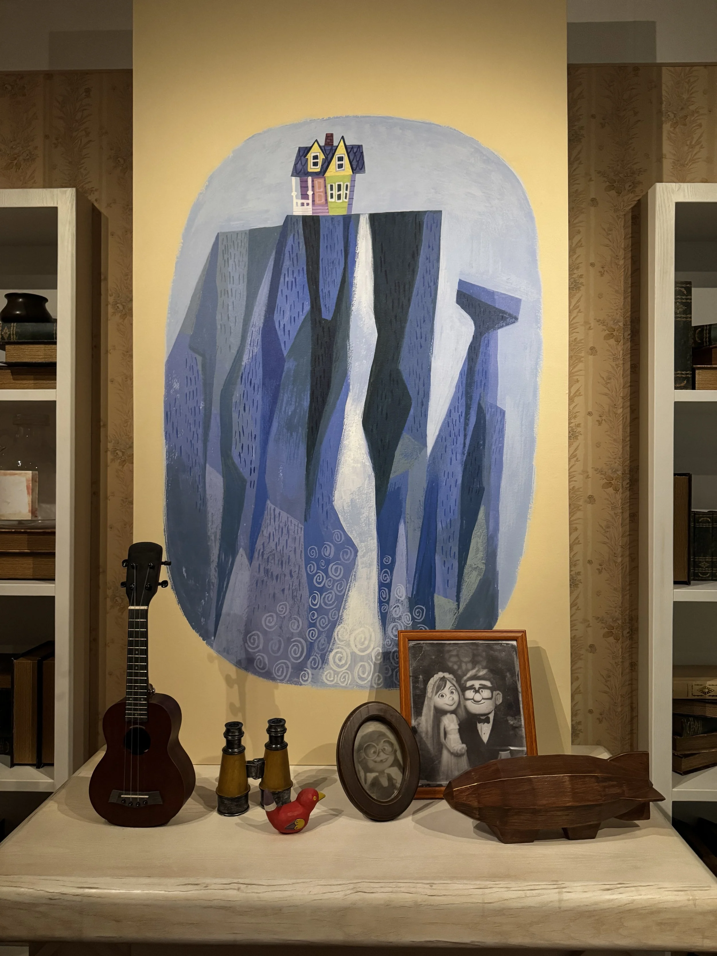  Turning Red Up house painting on the wall 