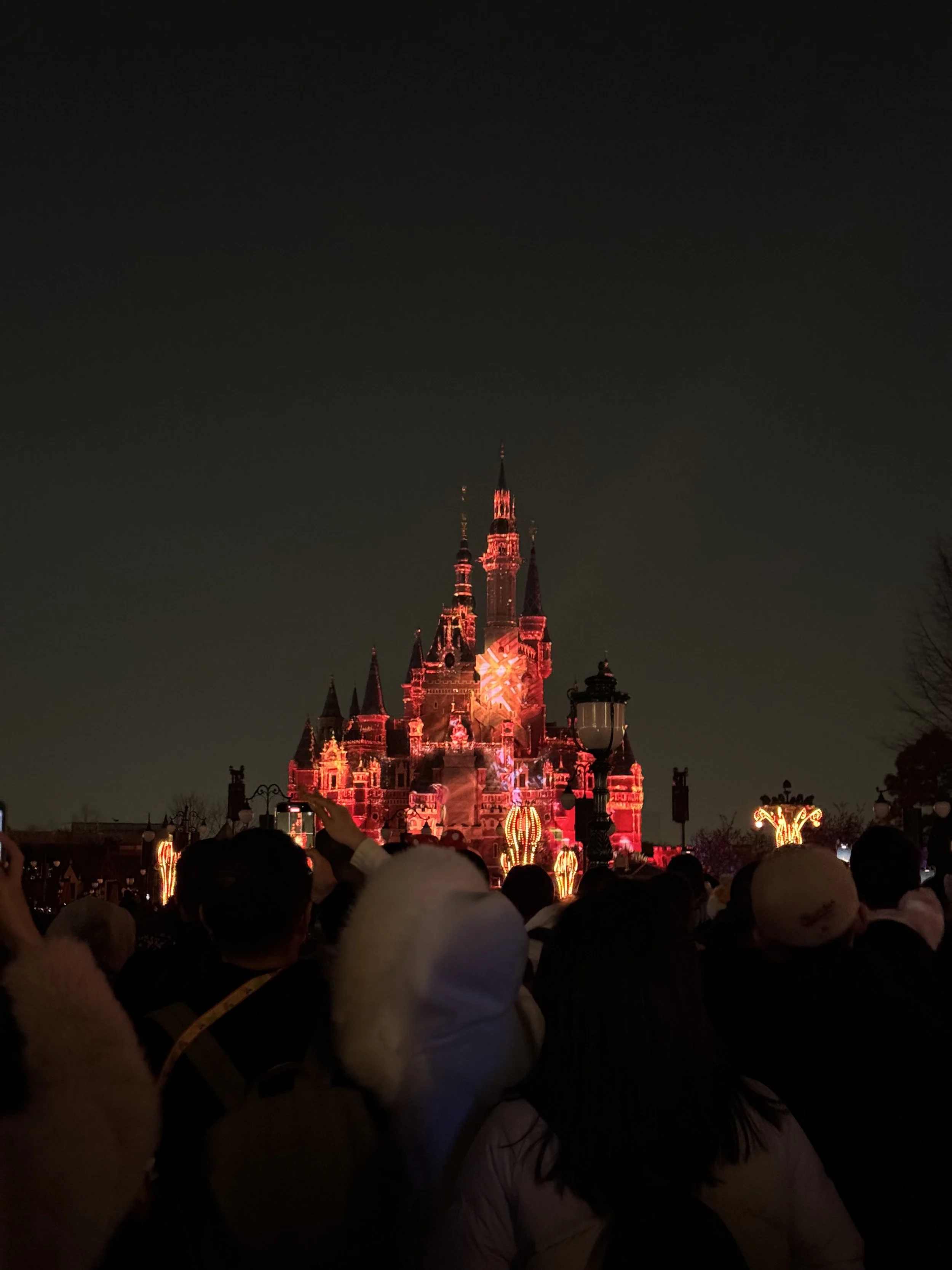  Pre-show castle projections 