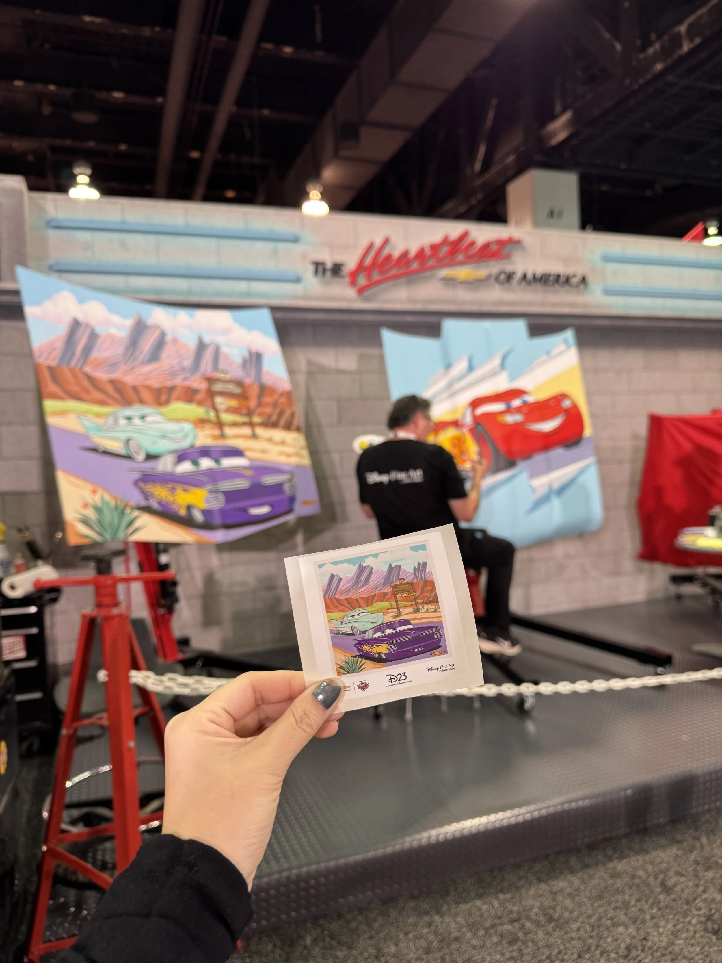  Cars themed sticker at Chevrolet booth 