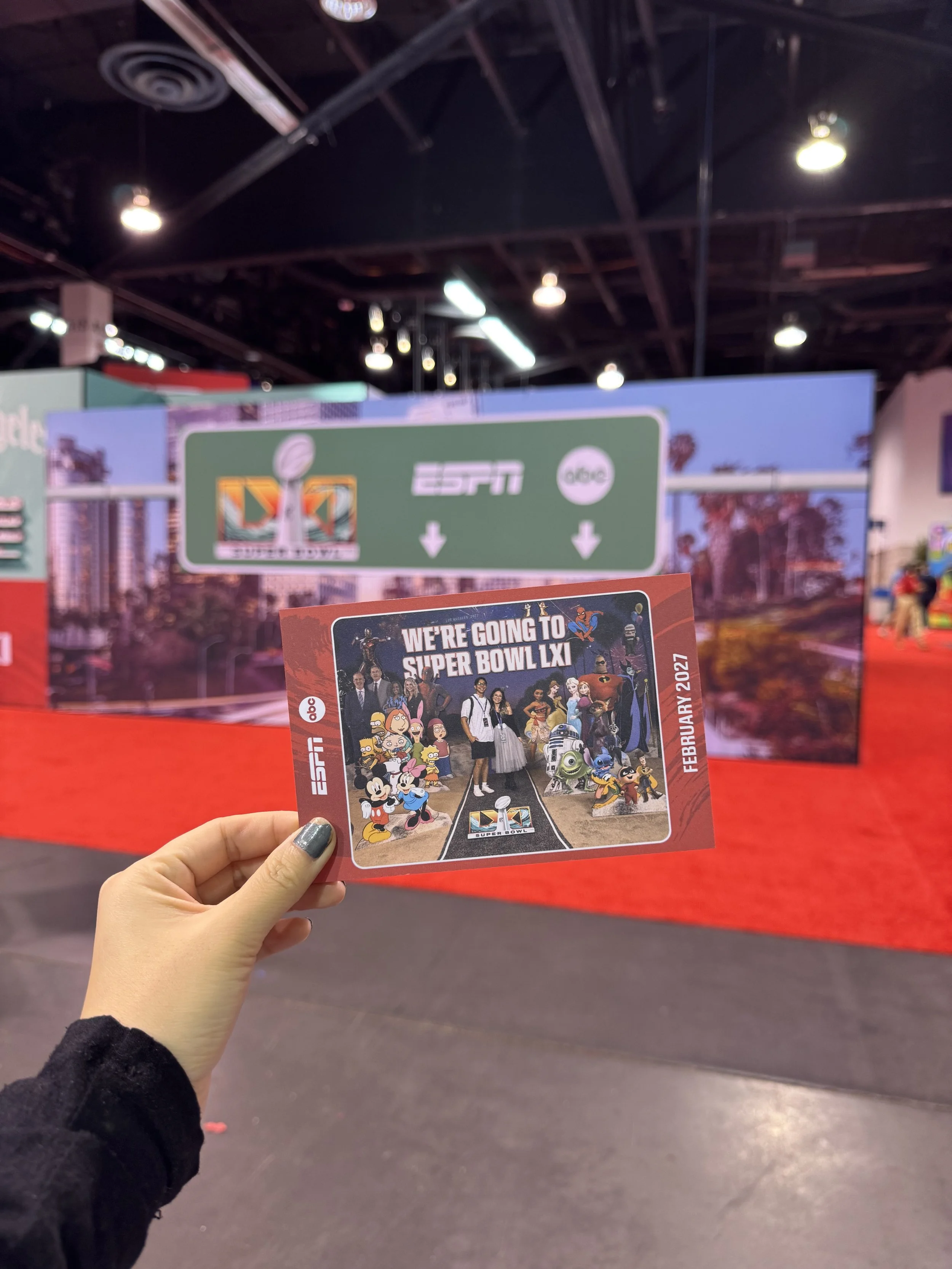  Super Bowl postcard from ESPN 