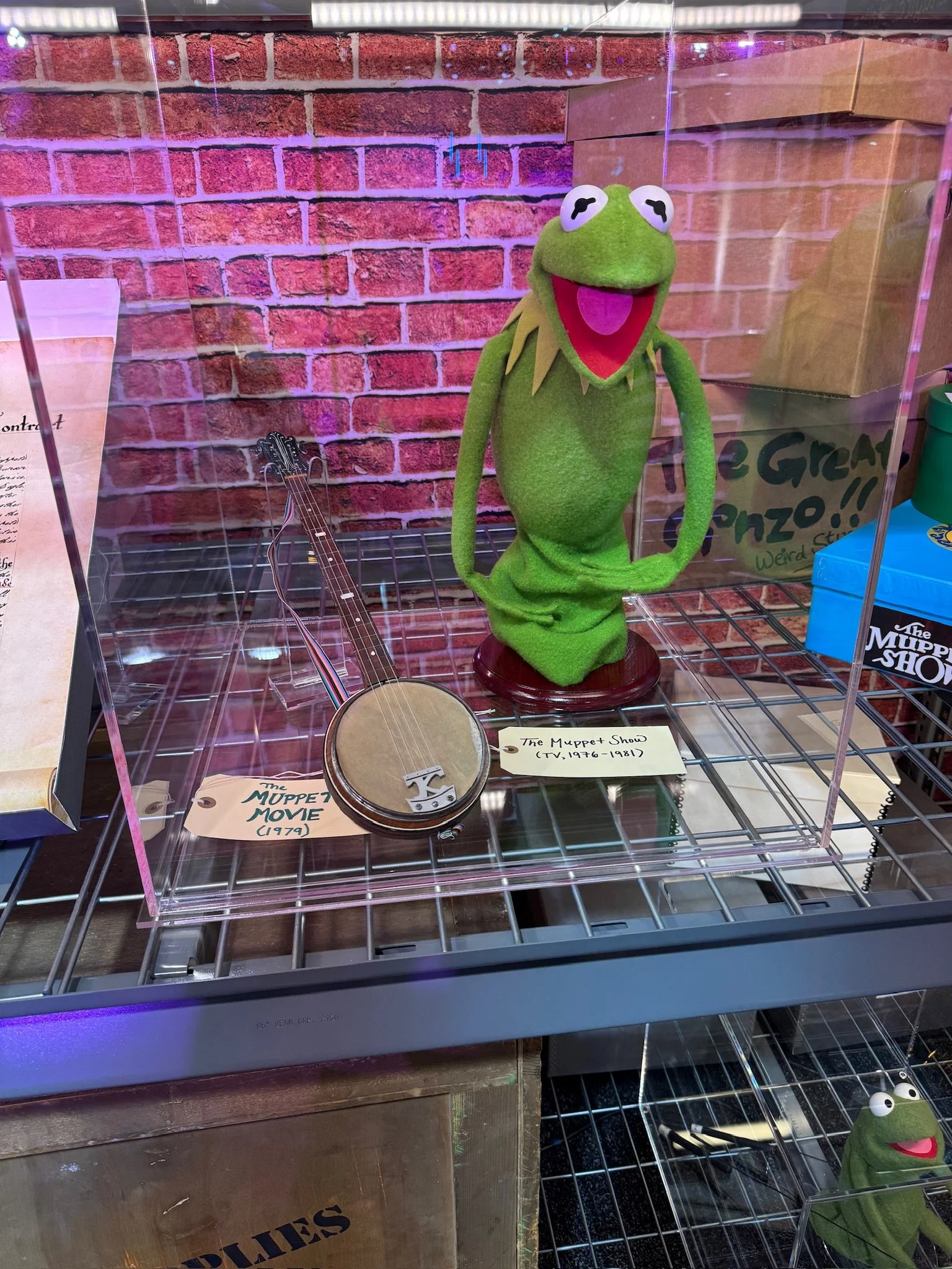  Kermit and his banjo from Muppets 