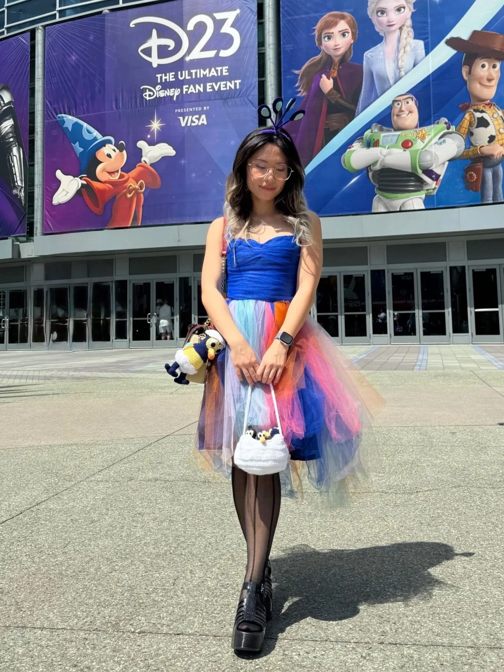  Kevin tulle dress with crochet baby Kevins for D23 Day 1 