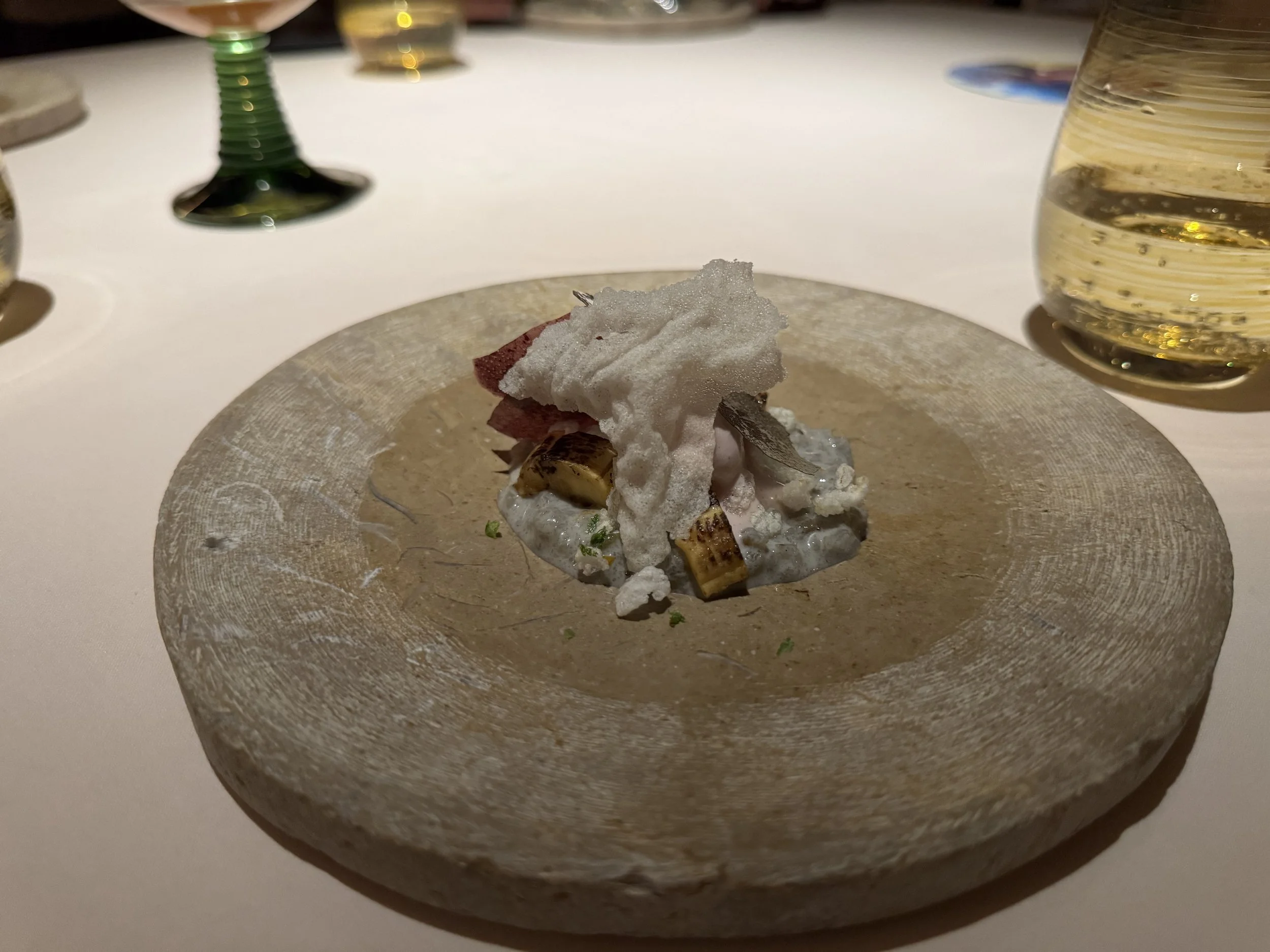 six varieties of rice in different forms like cracker, ice cream, etc. for dessert