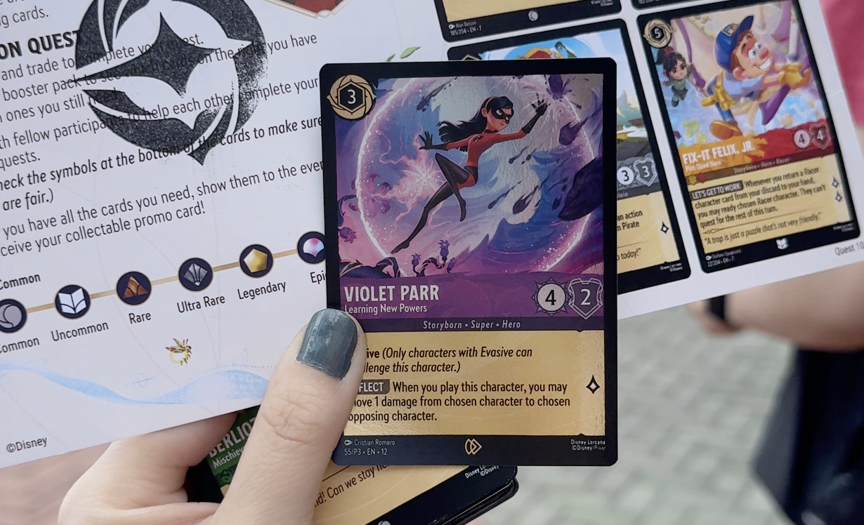 Violet Parr Incredibles Lorcana promo card