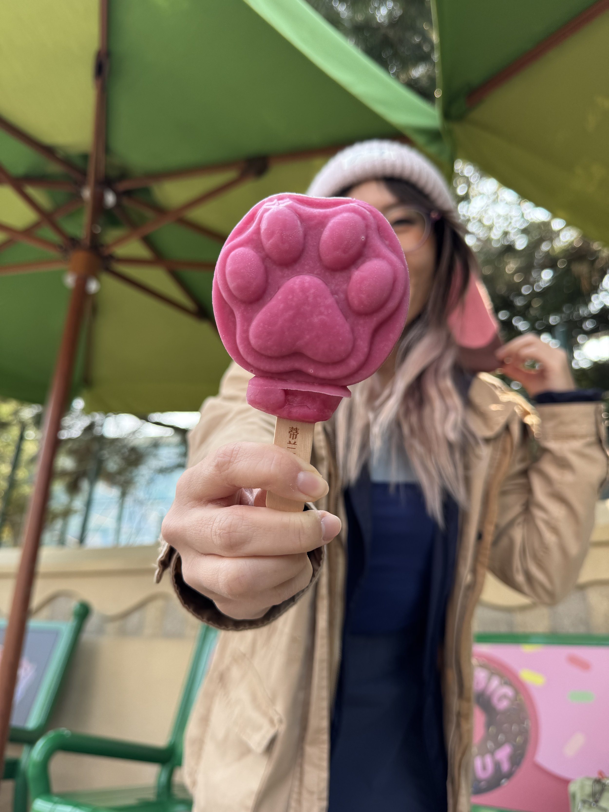 Close up of the Pawpsicle from Zootopia