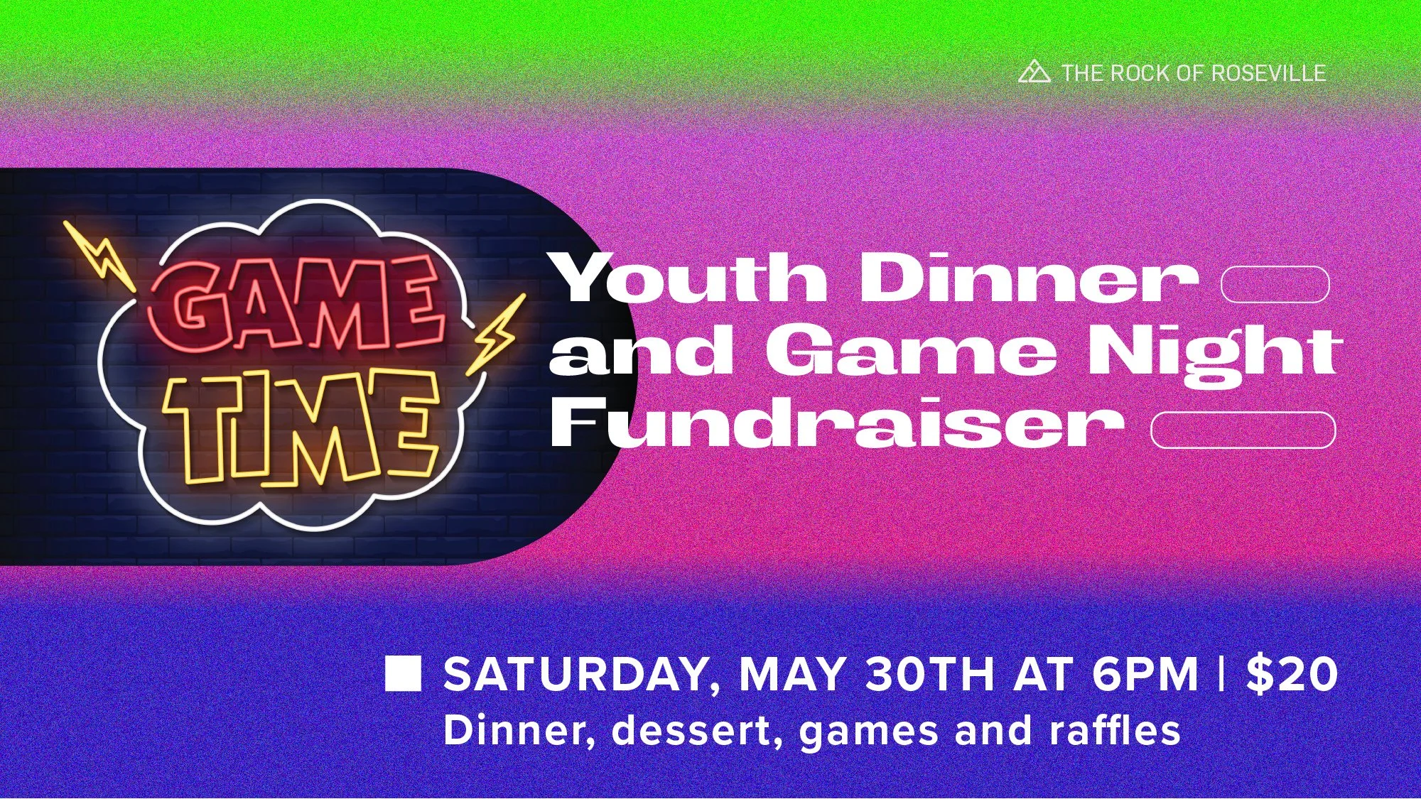 Dinner & Game Night Youth Fundraiser