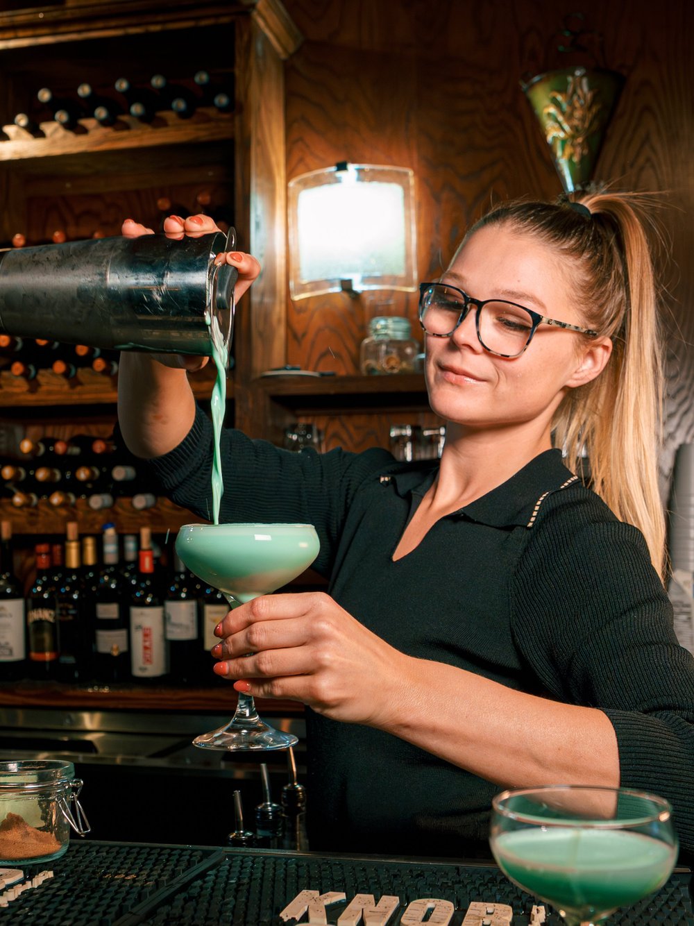 Bartender content shoot for a Panhandle beach bar