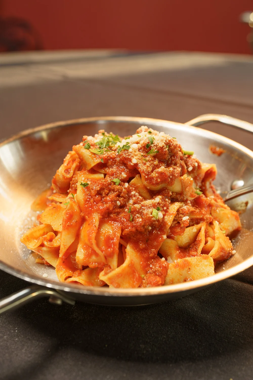 Restaurant food photography — pasta dish, Panama City Beach