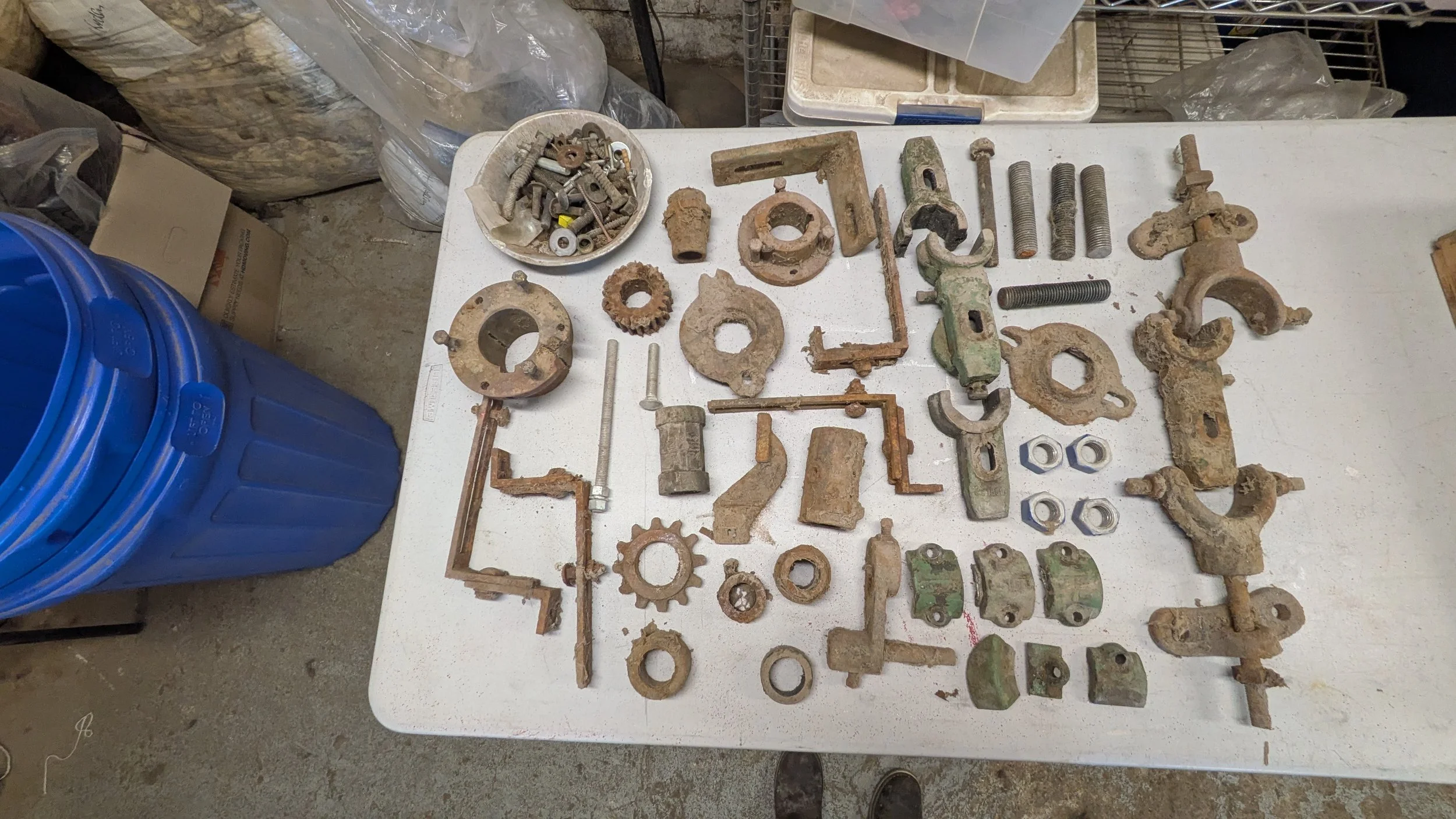 Parts for the carder