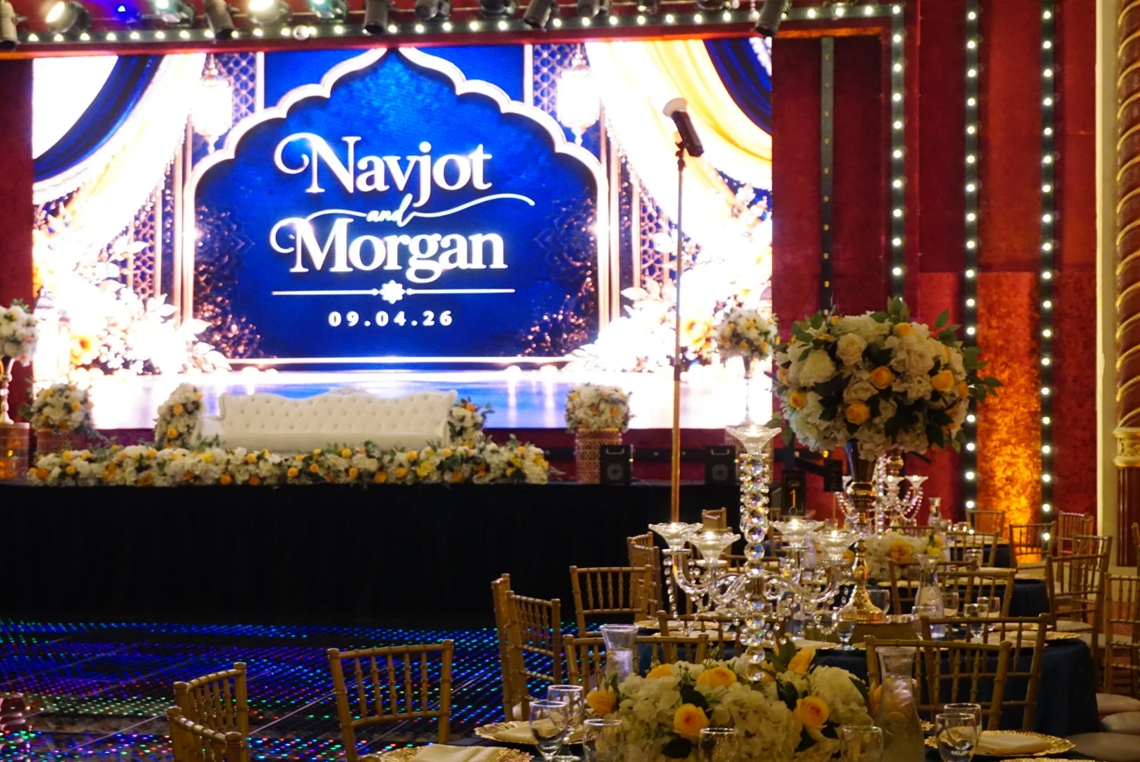 Navjot &amp; Morgan's Wedding at the Fox Theatre | Redlands Photo Booth