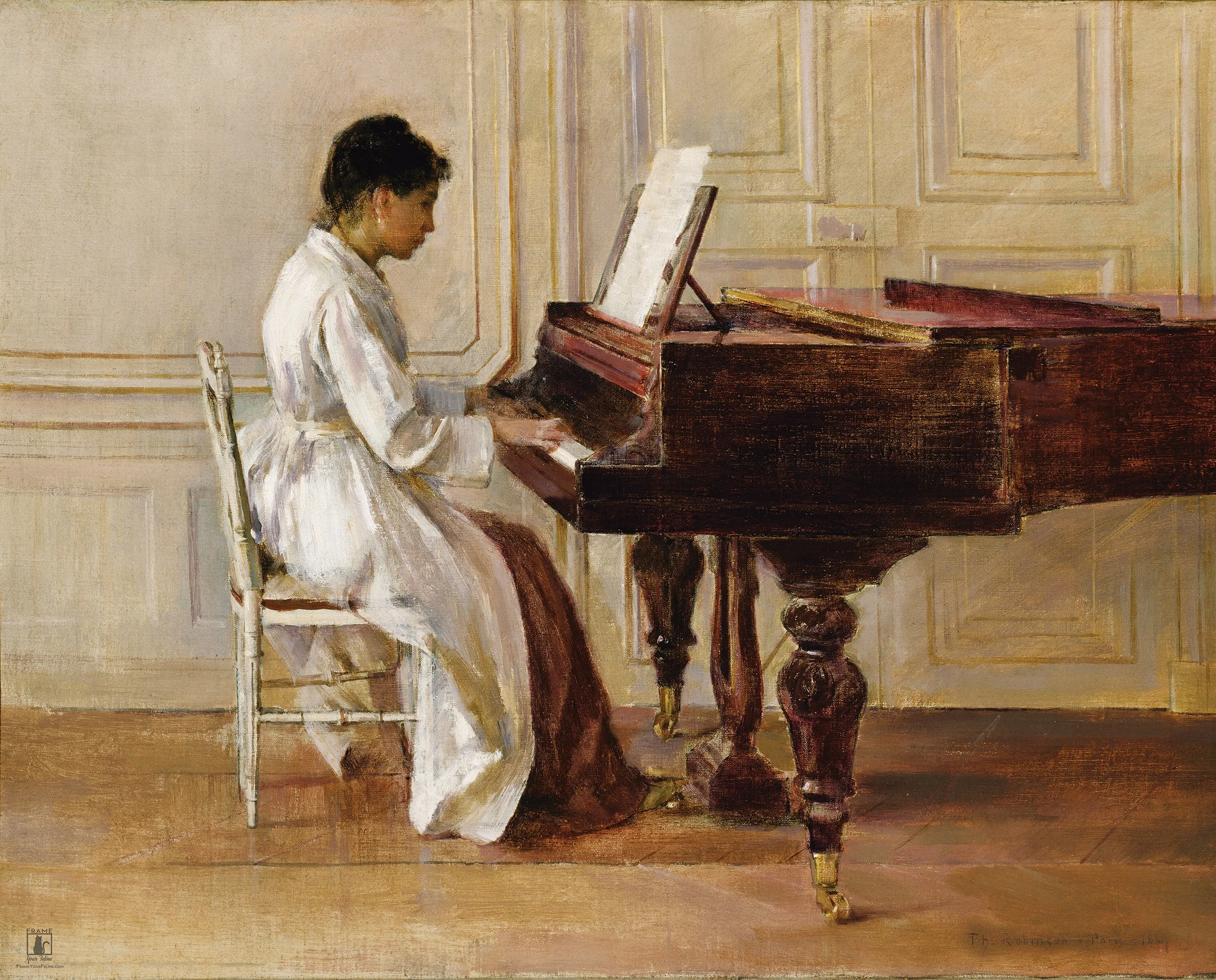 "At the Piano" | By Theodore Robinson