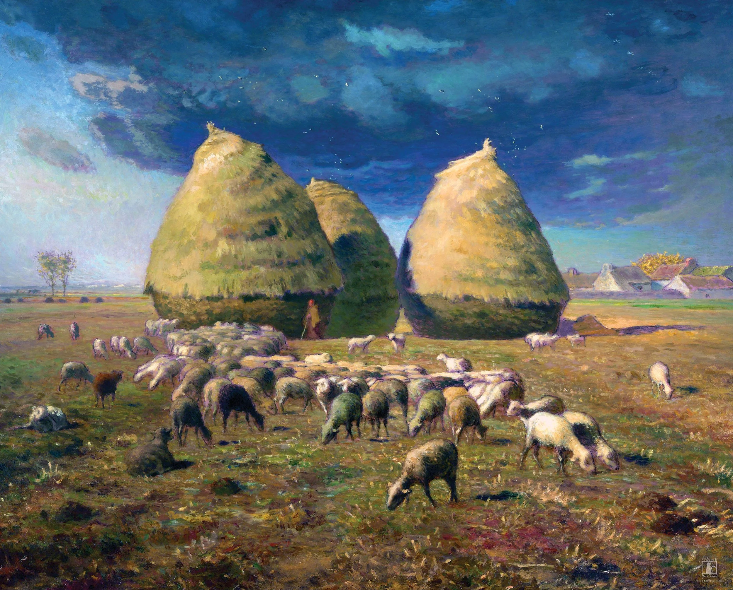 "Haystacks: Autumn" | By Jean-François Millet