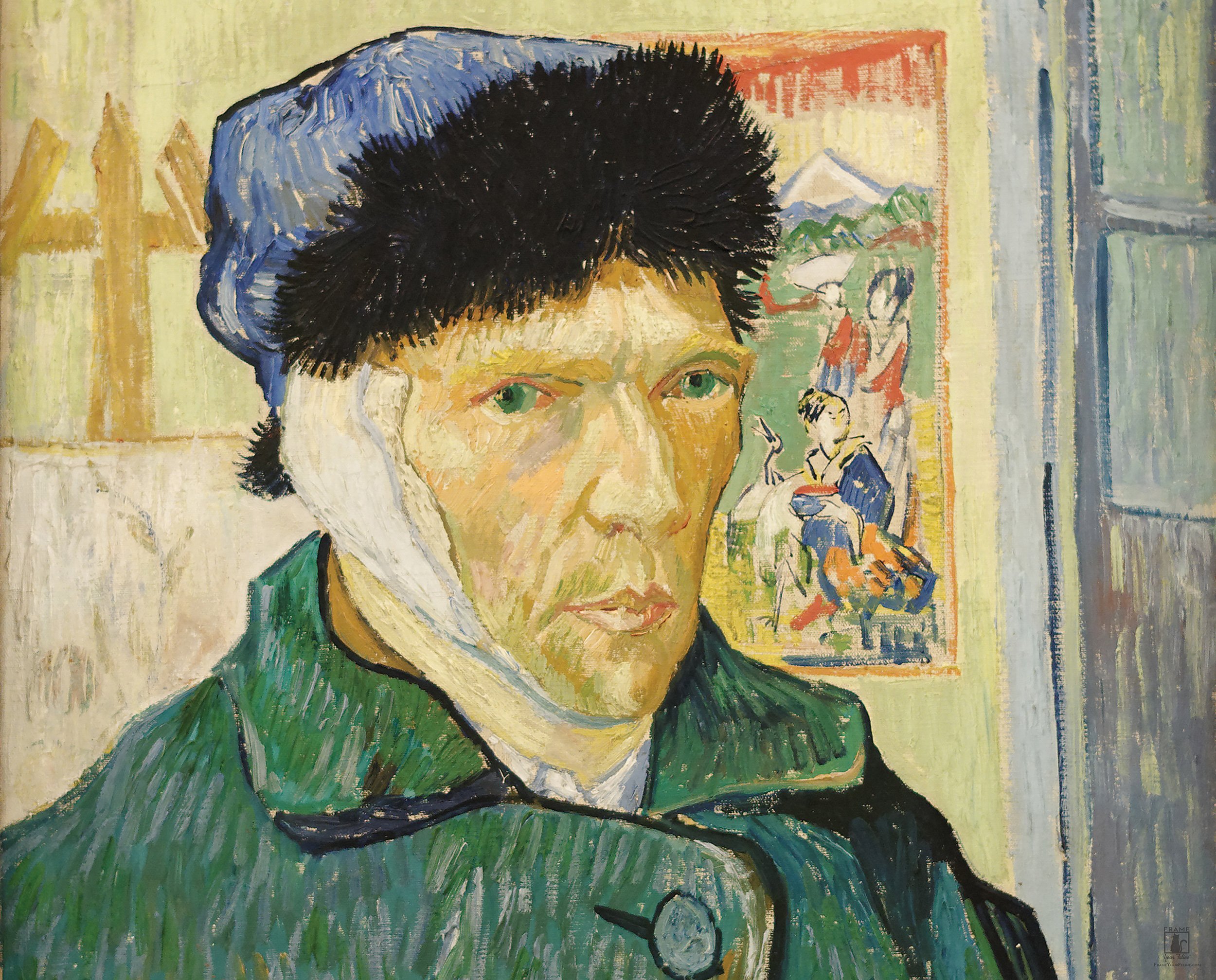 "Self-Portrait with a Bandaged Ear" | By Vincent Van Gogh