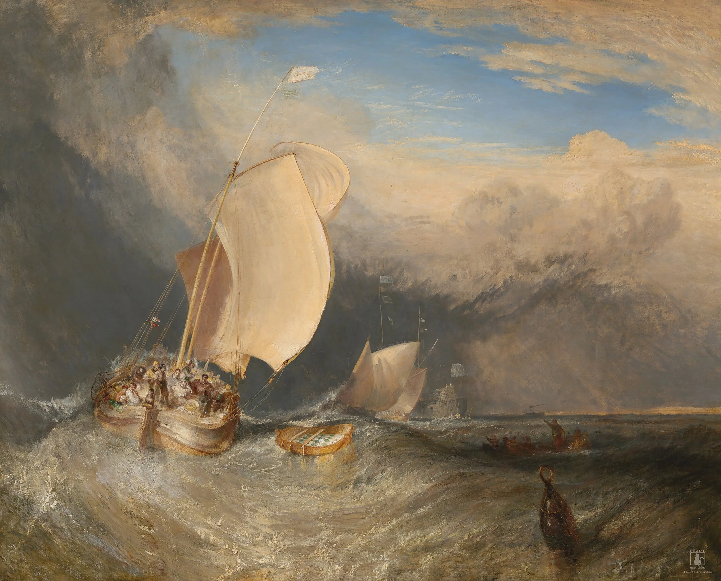 "Fishing Boats with Hucksters Bargaining for Fish" | By Joseph Mallord William Turner