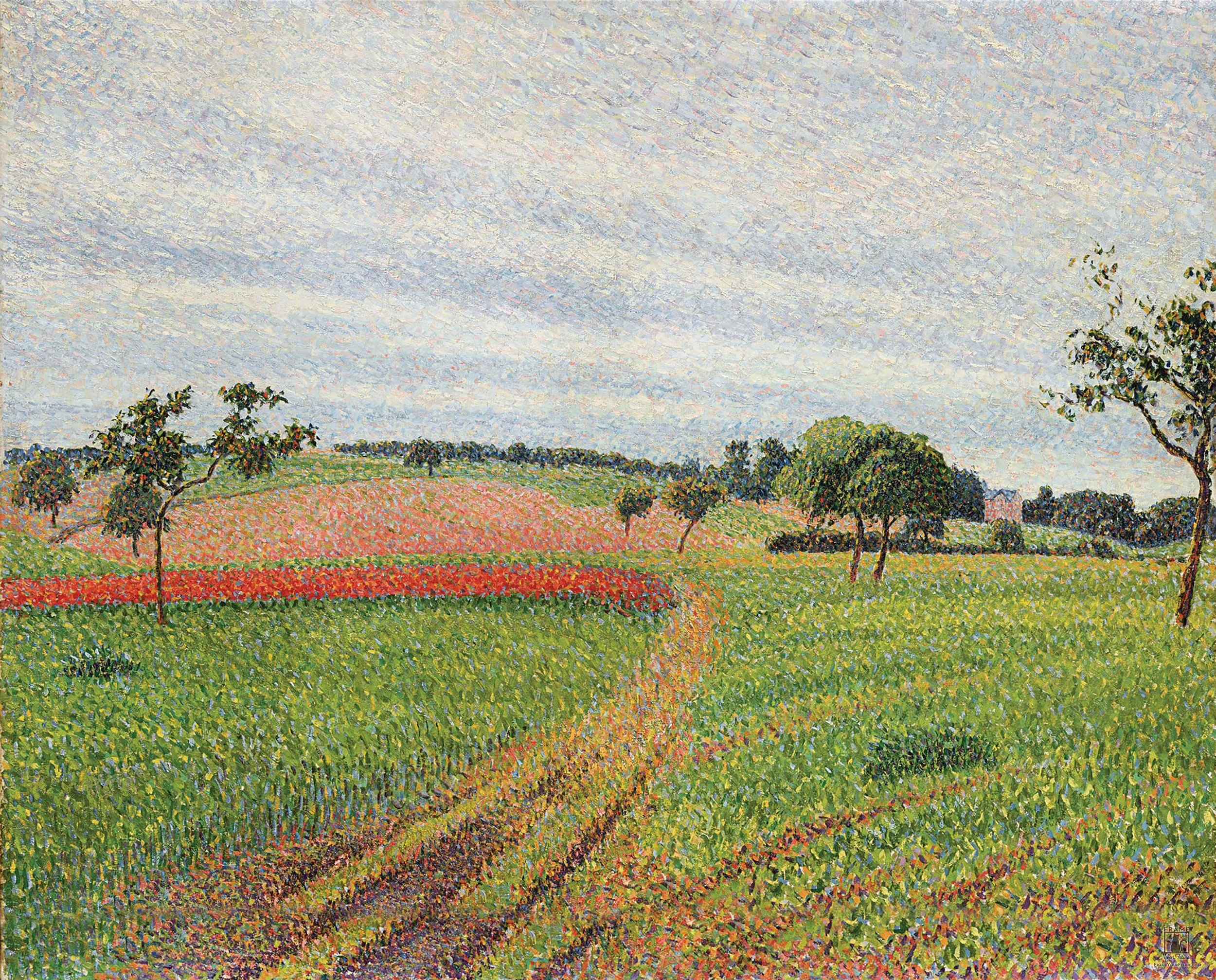 "Les Coteaux de Thierceville" | By Camille Pissarro