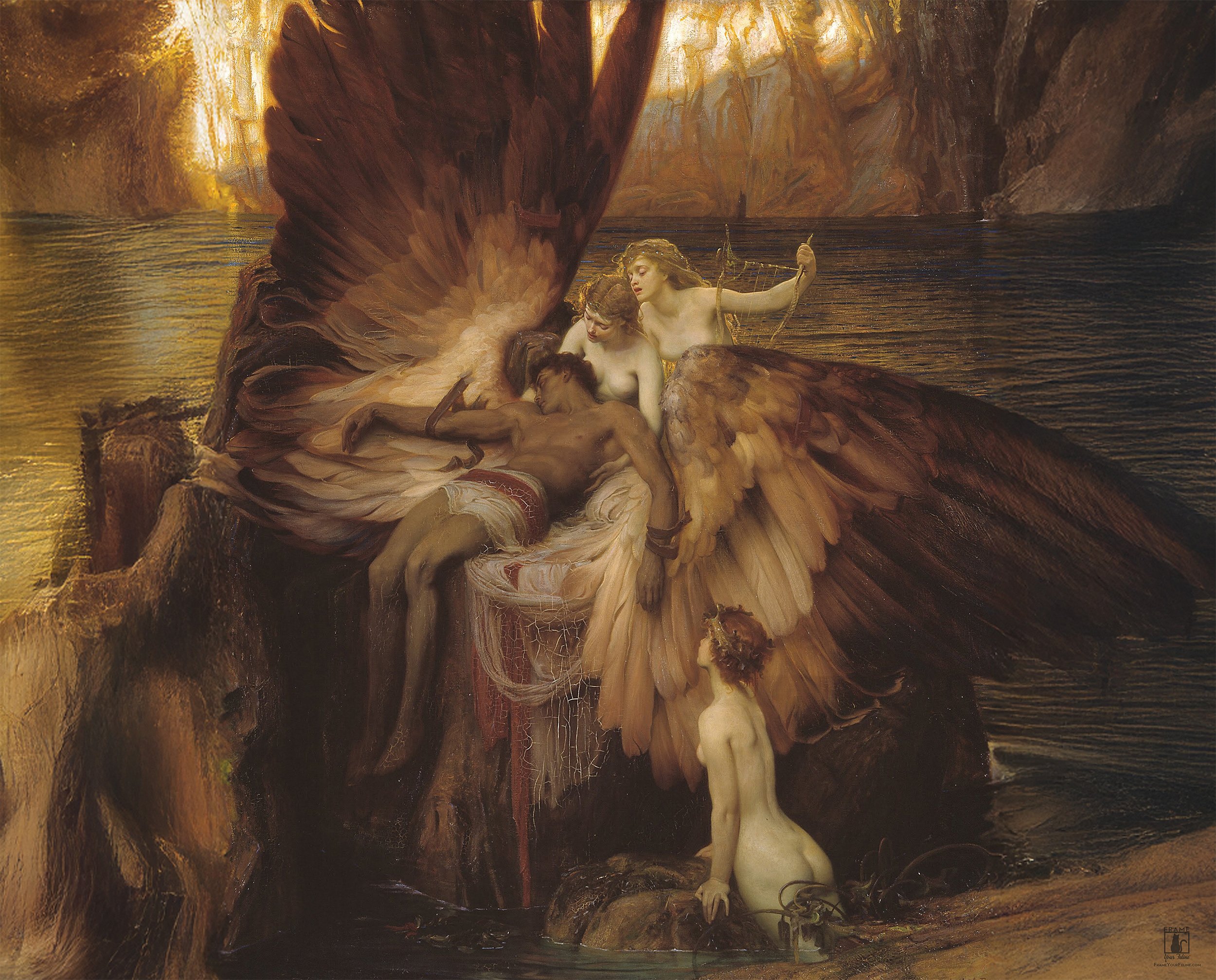 "The Lament for Icarus" | By Herbert Draper