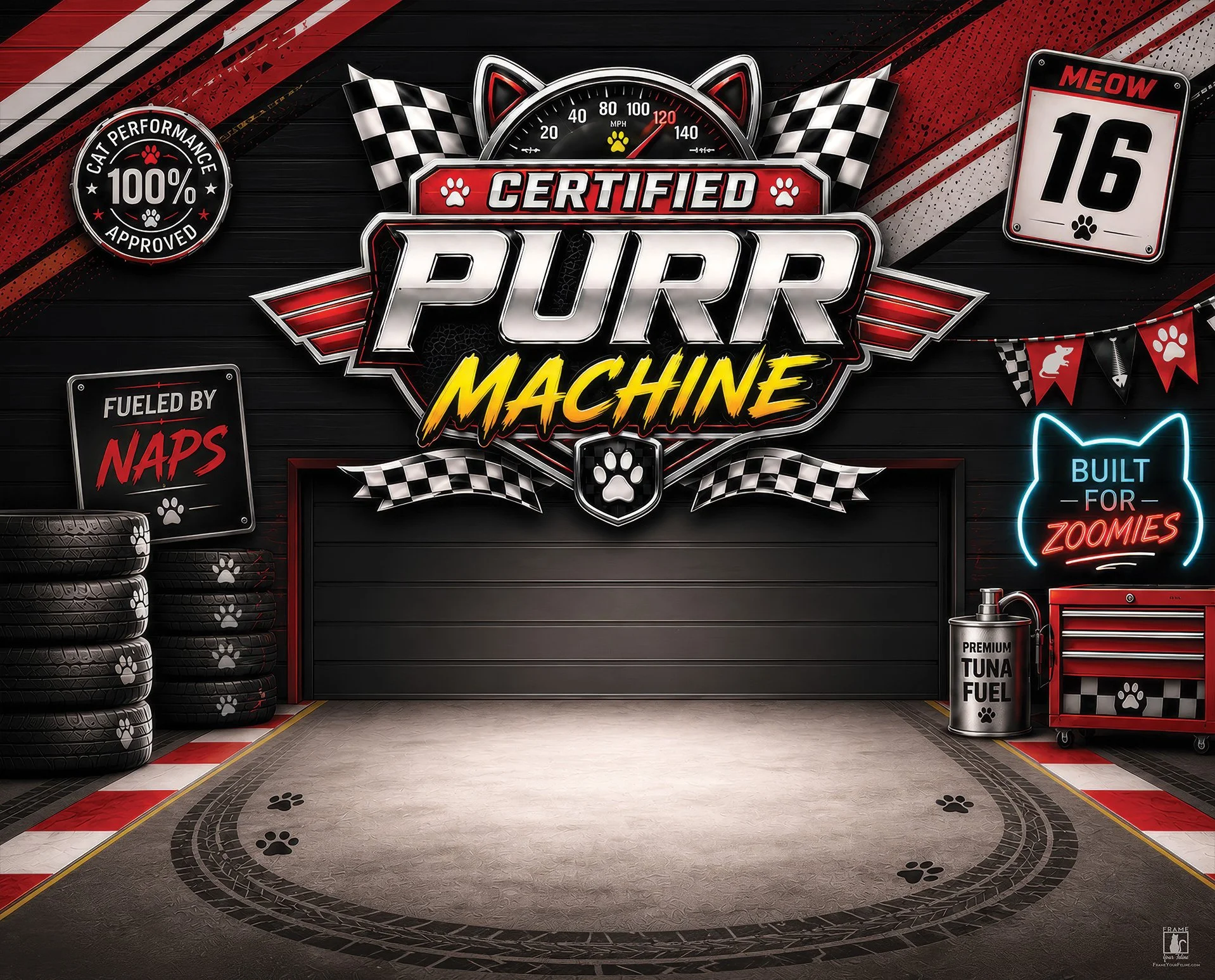 "Certified Purr Machine"